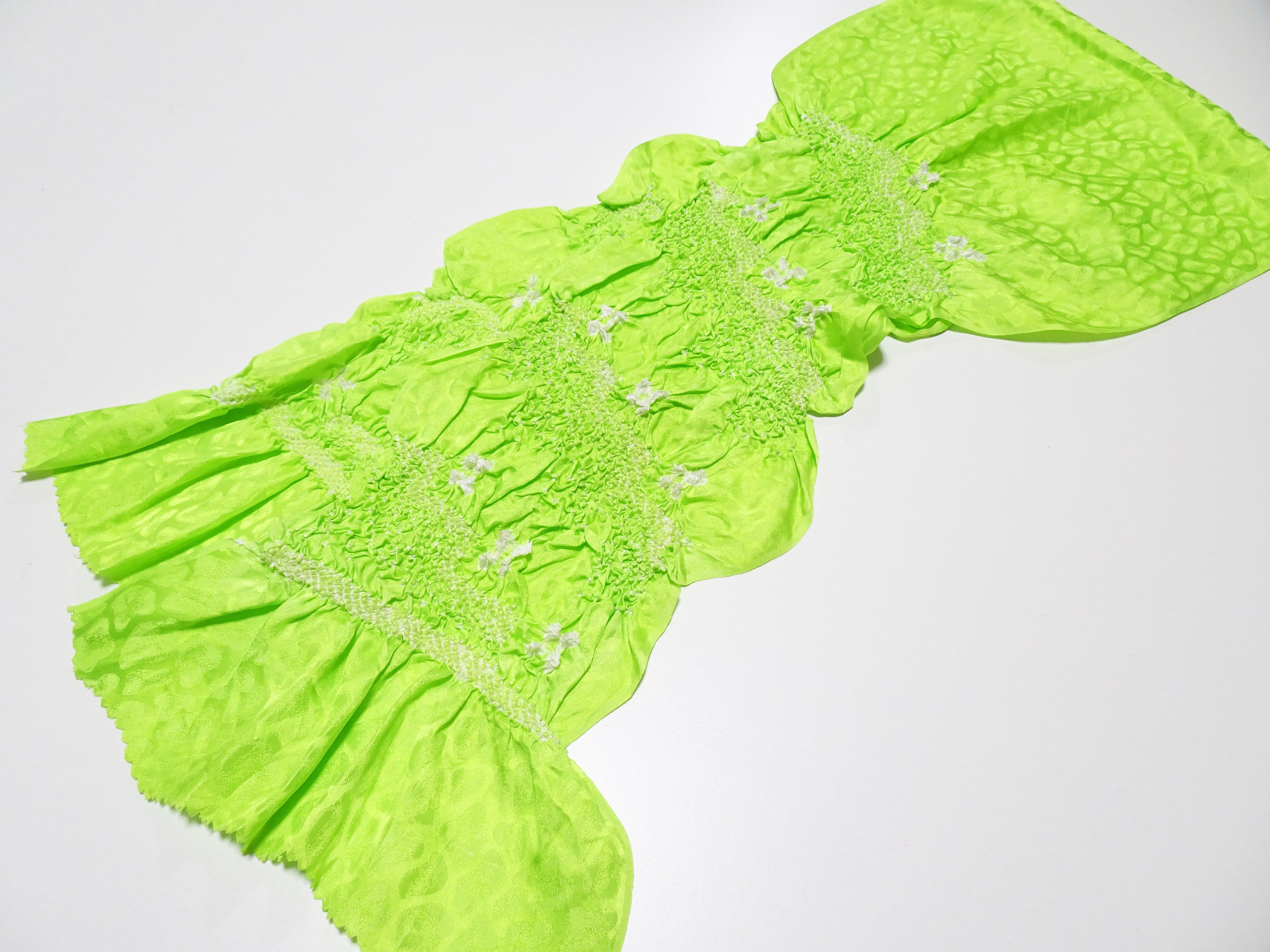 Japanese Kimono Silk Obi Age Shibori  18076