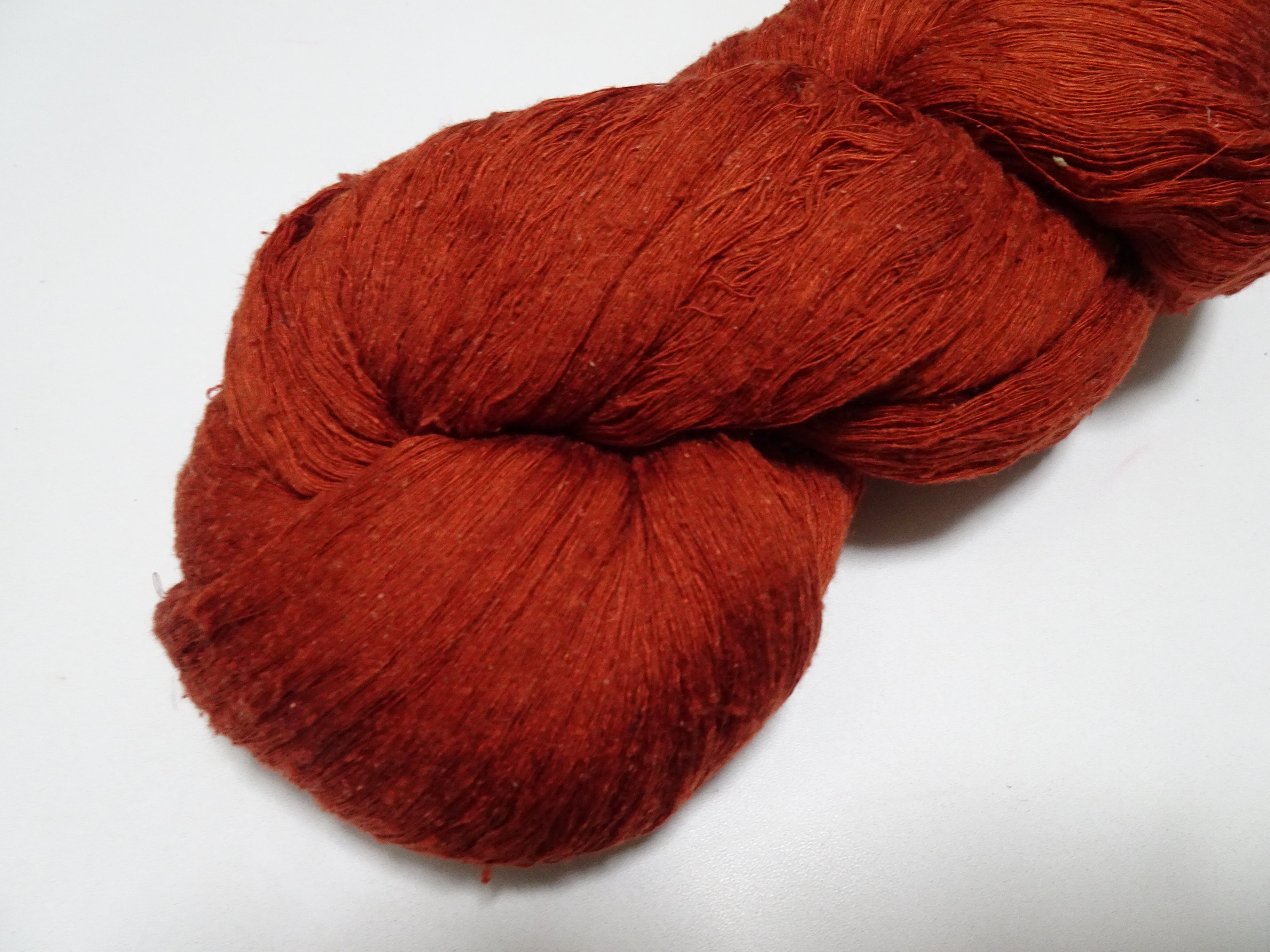 Japanese vintage Tsumugi silk thread Woven & embroidery 8627