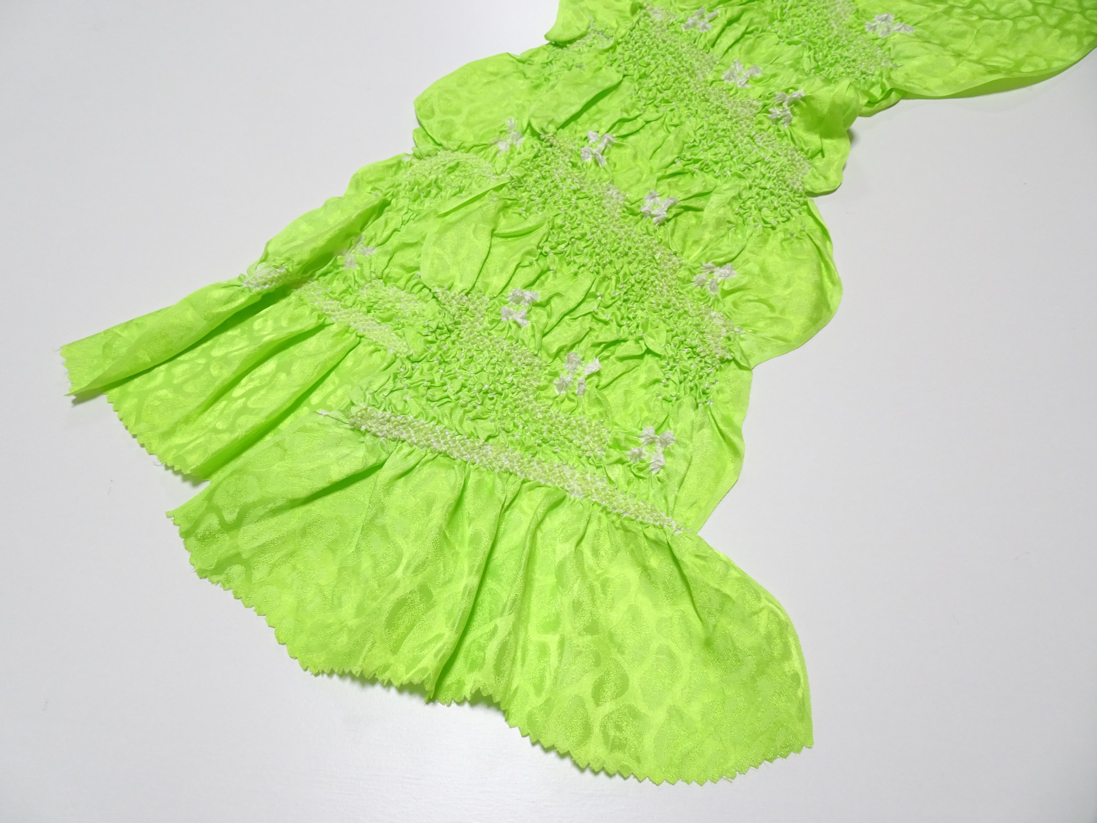 Japanese Kimono Silk Obi Age Shibori  18076