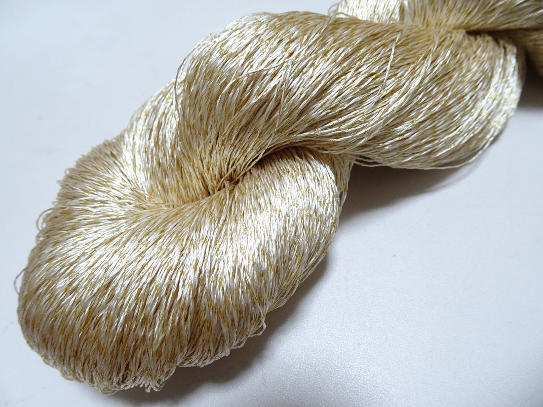 Japanese Vintage High Class Rare Silk Thread Mixture of Gold embroidery 18487