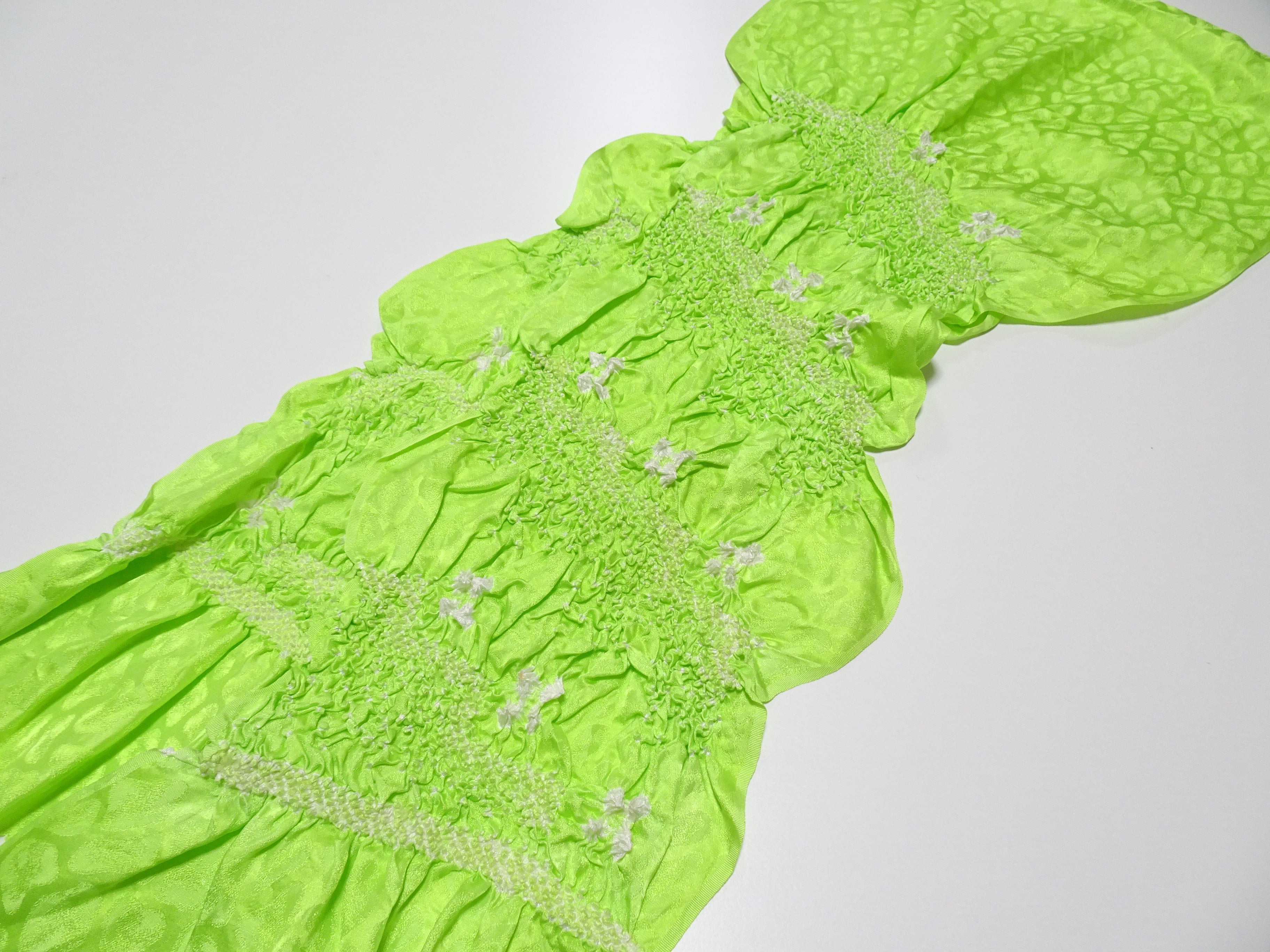 Japanese Kimono Silk Obi Age Shibori  18076