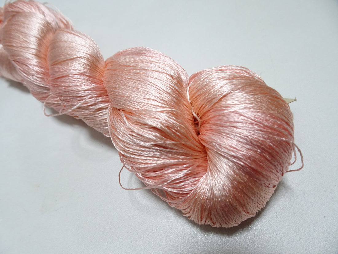 Japanese Vintage Twisted Silk Thread Embroidery 19470
