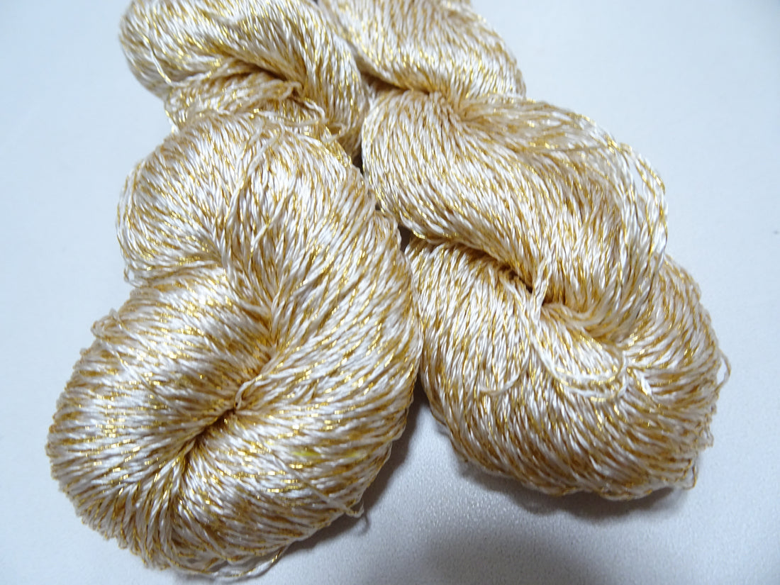 Japanese Vintage High Class Rare Silk Thread Mixture of Gold embroidery 15975