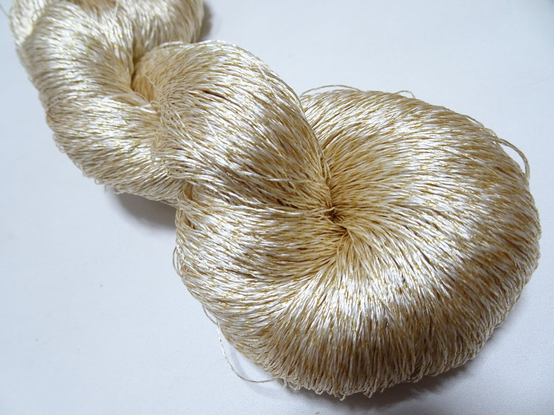 Japanese Vintage High Class Rare Silk Thread Mixture of Gold embroidery 18487