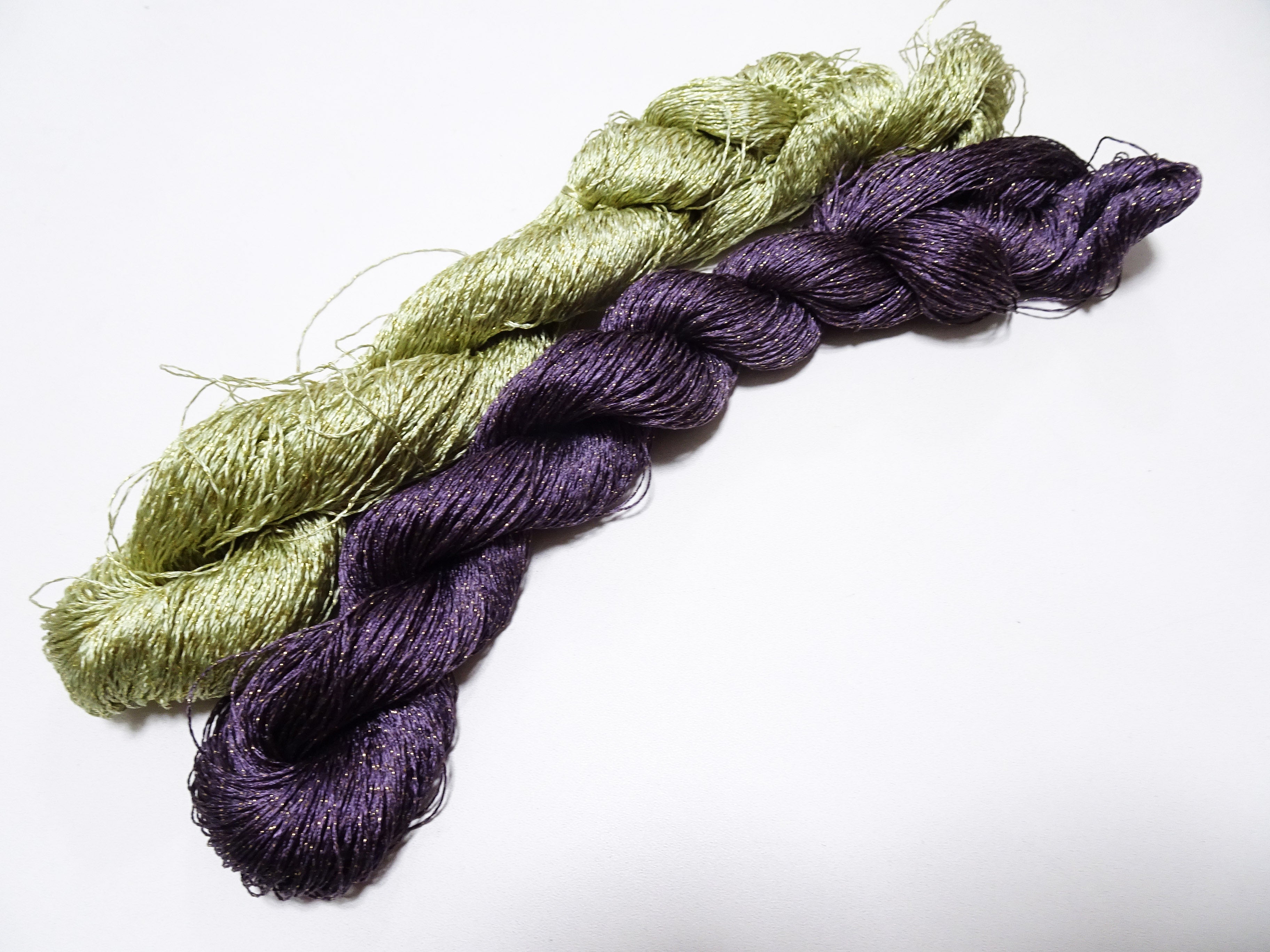 Japanese Vintage High Class Rare Silk Thread Mixture of Gold embroidery 15976