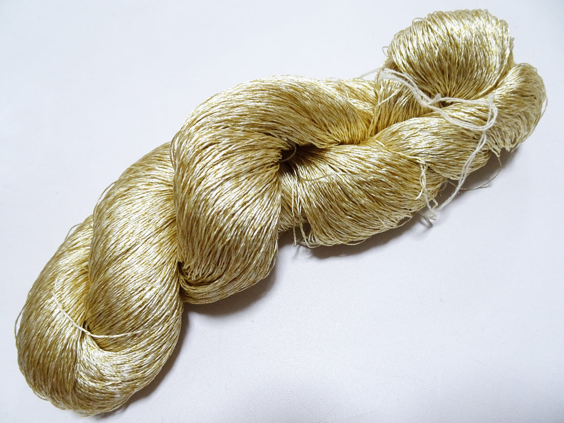 Japanese Vintage High Class Rare Silk Thread Mixture of Gold embroidery 18488