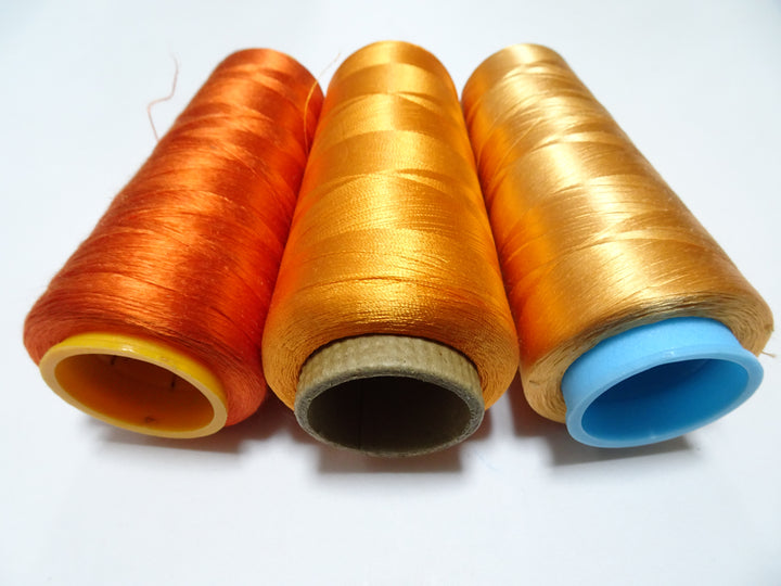 Special Price!! Japanese vintage silk thread 3sets Over 6000M embroidery 15247