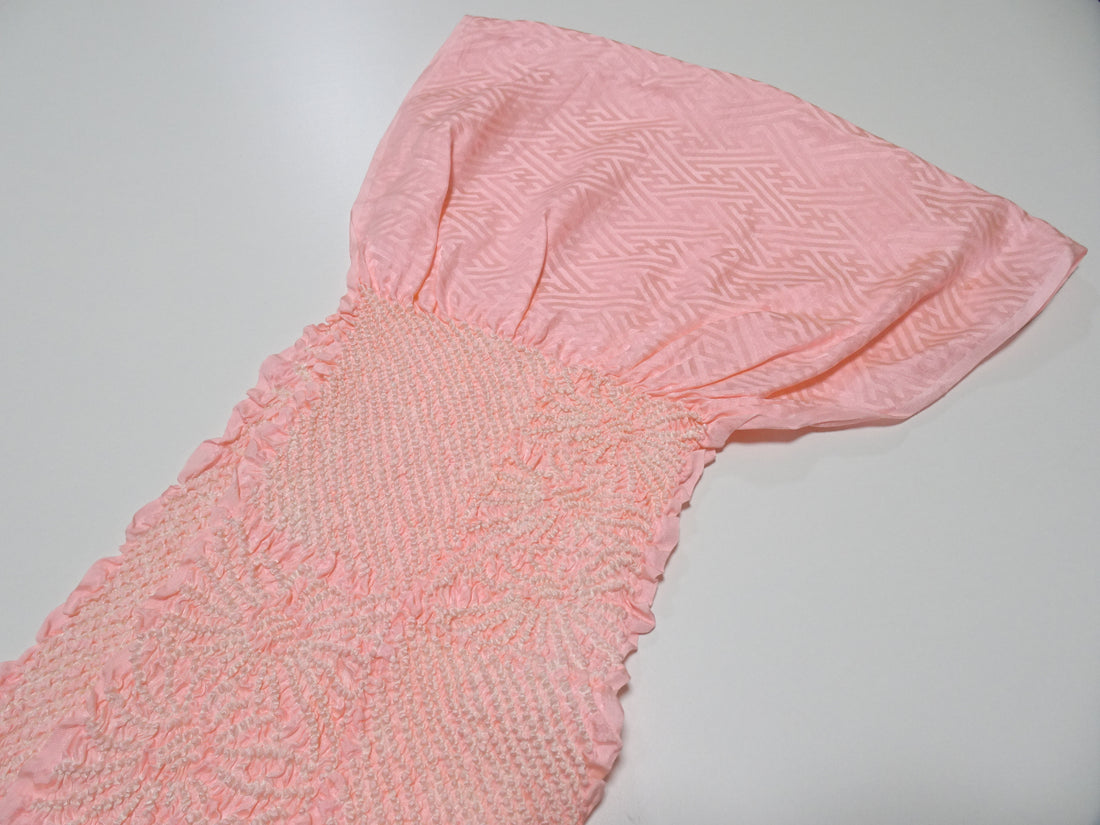 Japanese Kimono Silk Obi Age Shibori  18077
