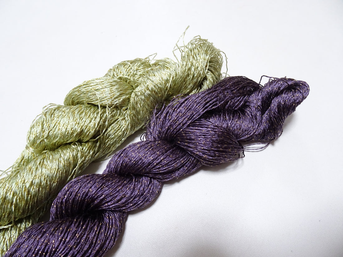 Japanese Vintage High Class Rare Silk Thread Mixture of Gold embroidery 15976