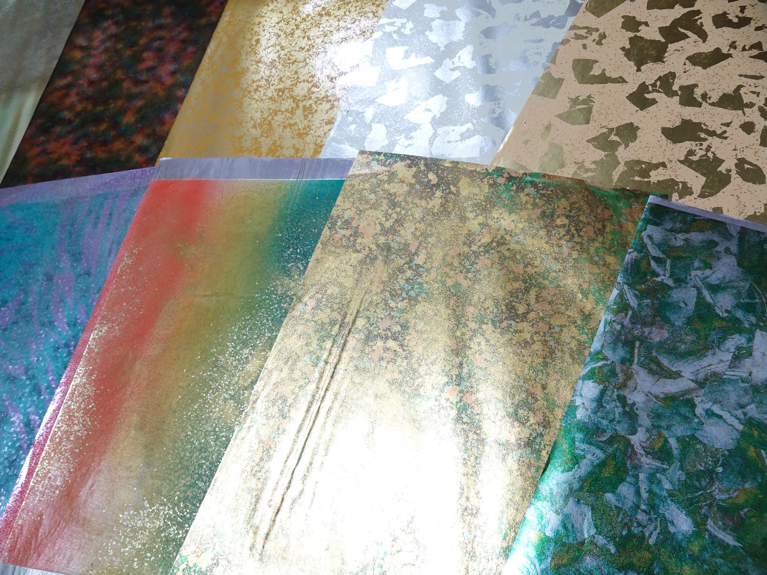 Japanese Vintage Rare Hikibaku Washi Paper 10 sheets 10394