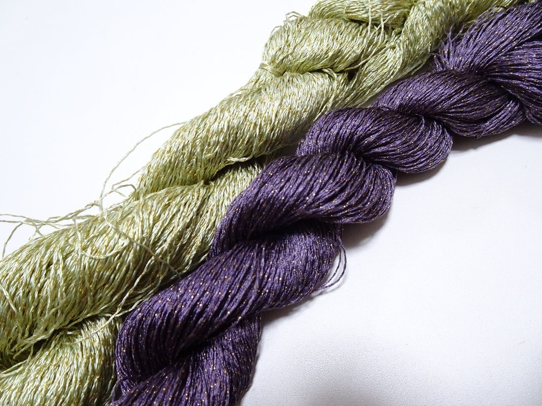 Japanese Vintage High Class Rare Silk Thread Mixture of Gold embroidery 15976