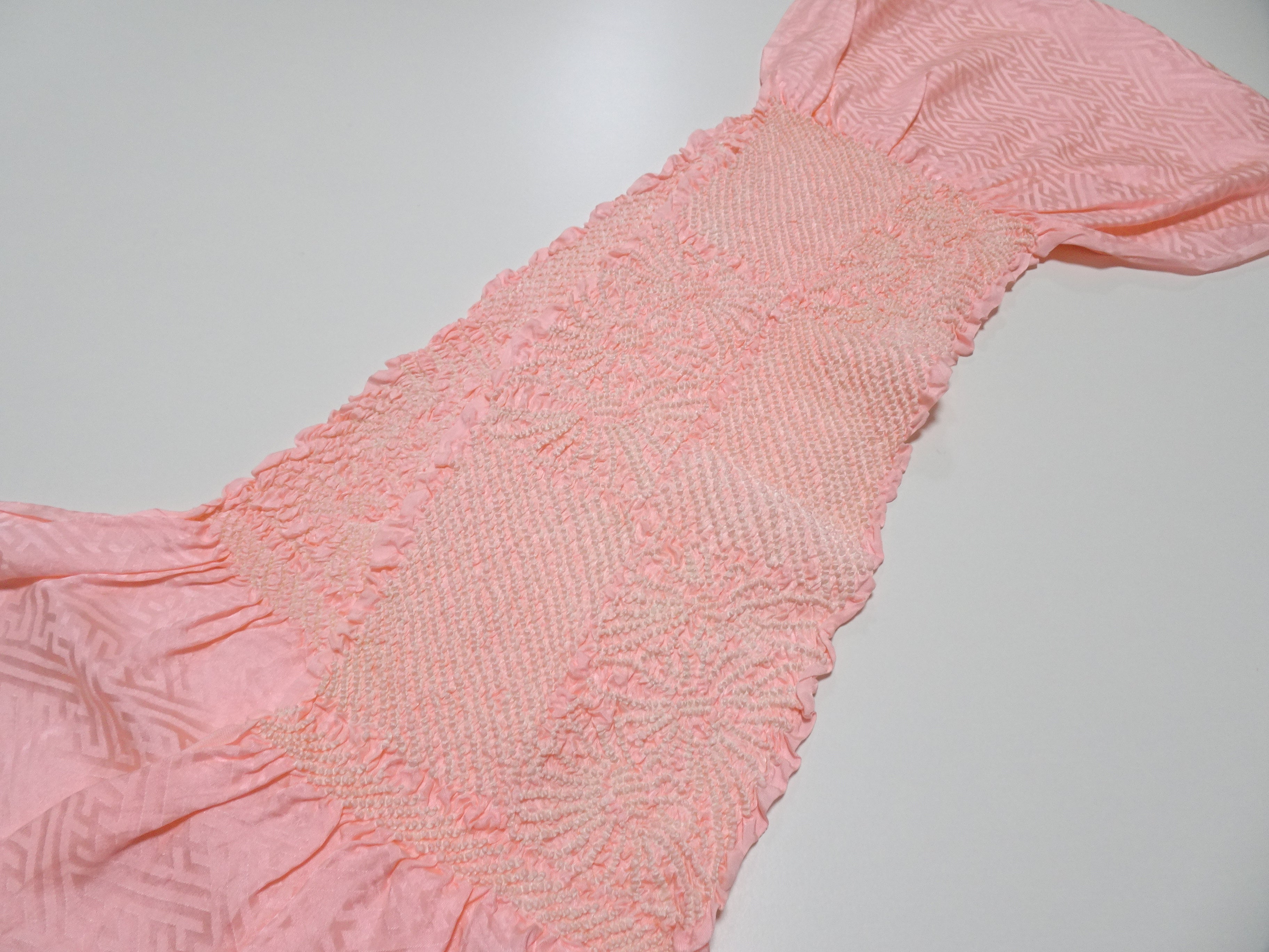 Japanese Kimono Silk Obi Age Shibori  18077