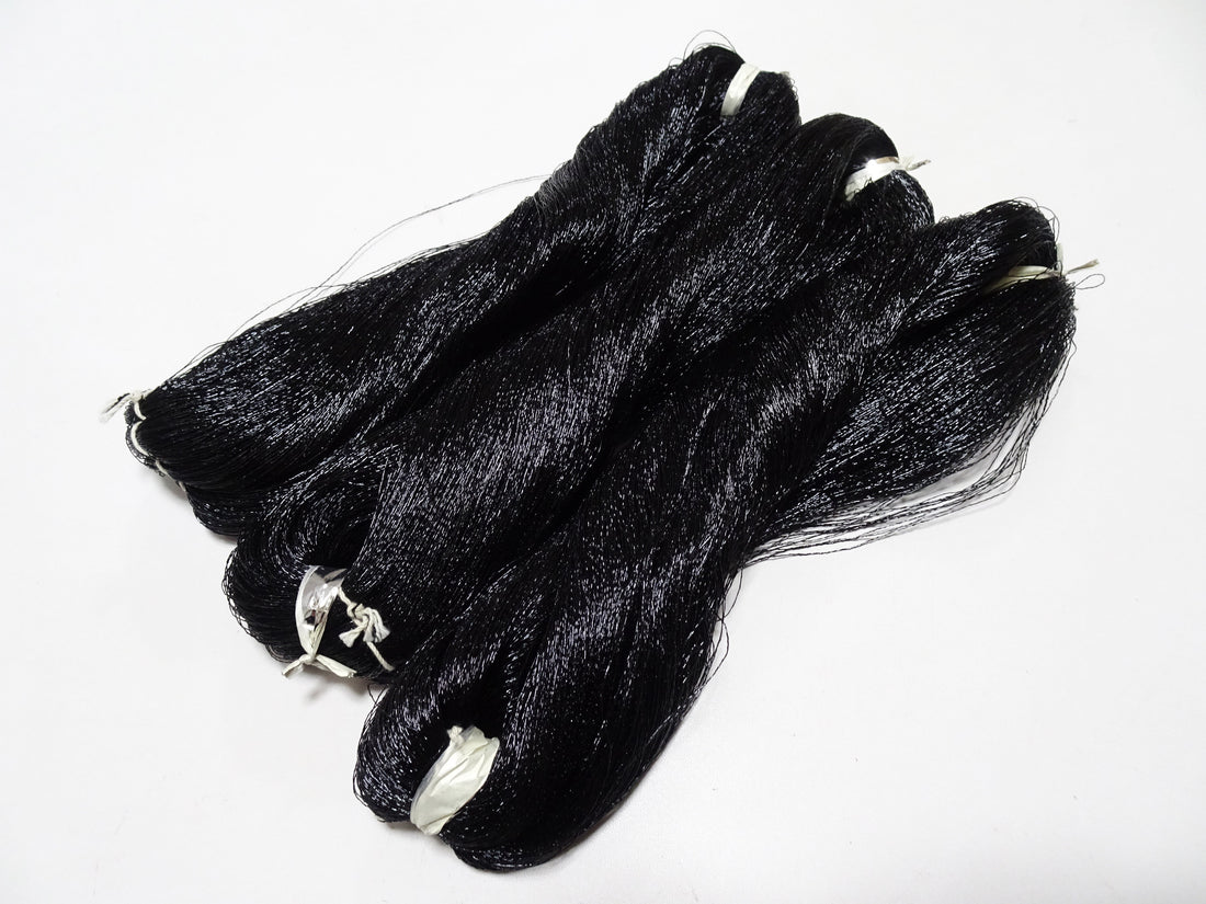 Japanese Vintage Kurokinshi Black Thread 3sets embroidery 3000M  16671  0.27mm