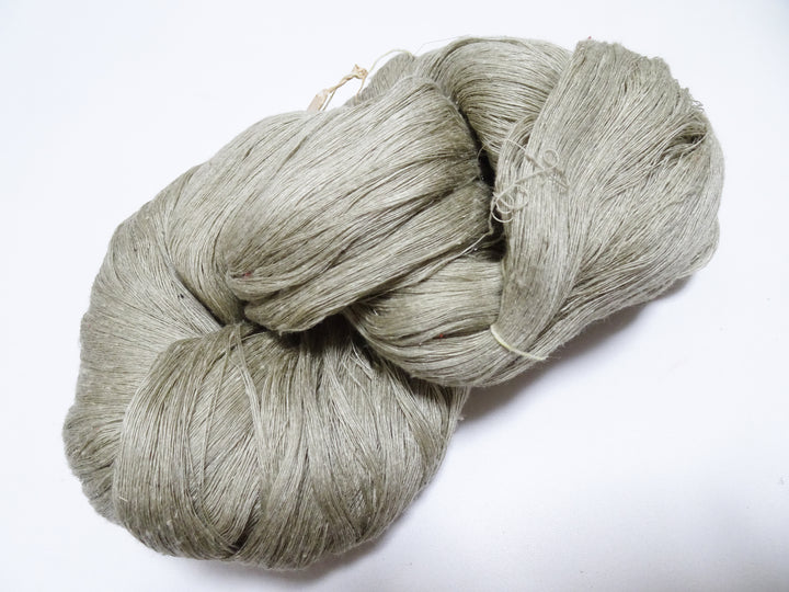Japanese vintage Tsumugi silk thread embroidery & Woven 8629