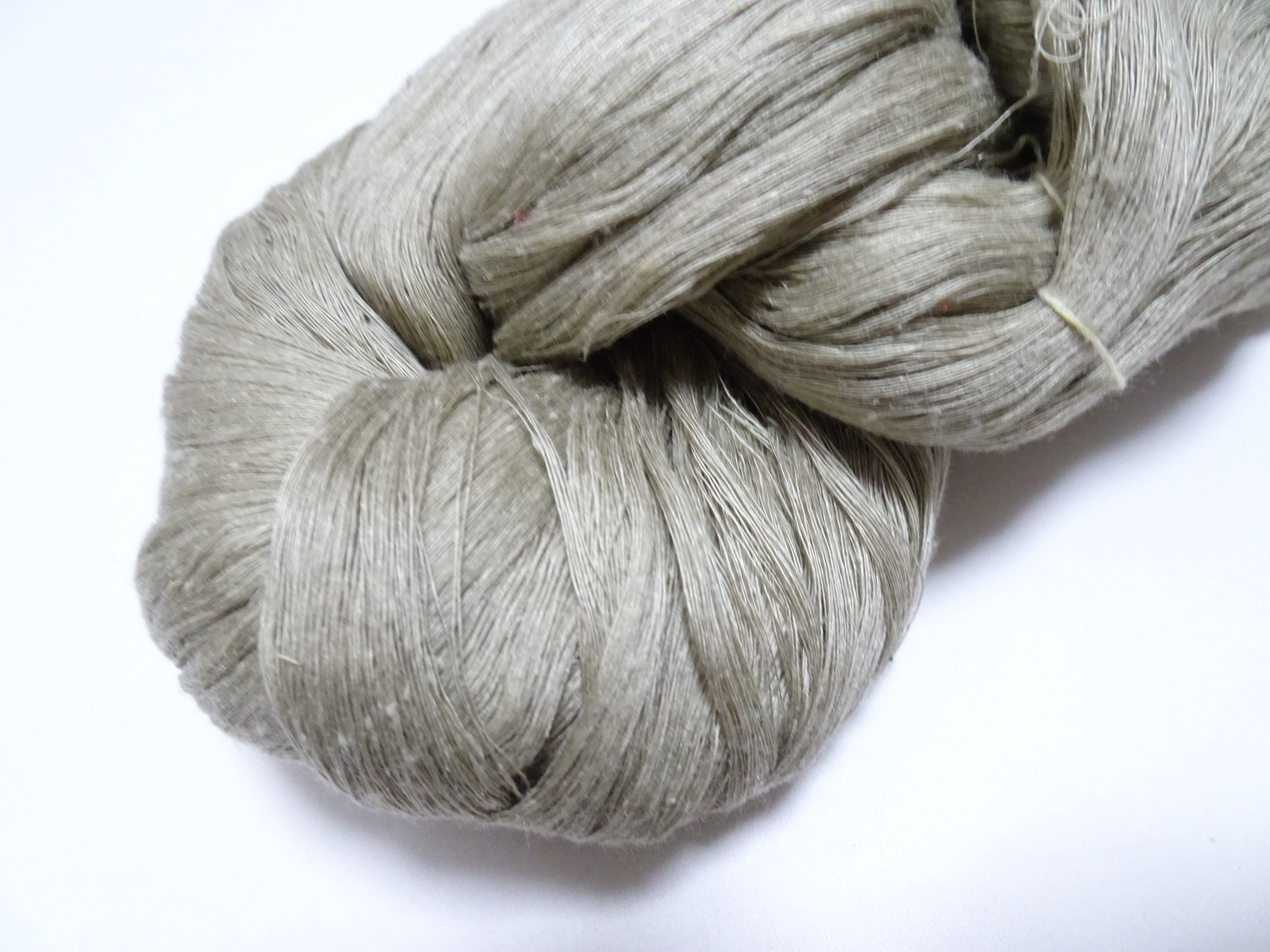 Japanese vintage Tsumugi silk thread embroidery & Woven 8629