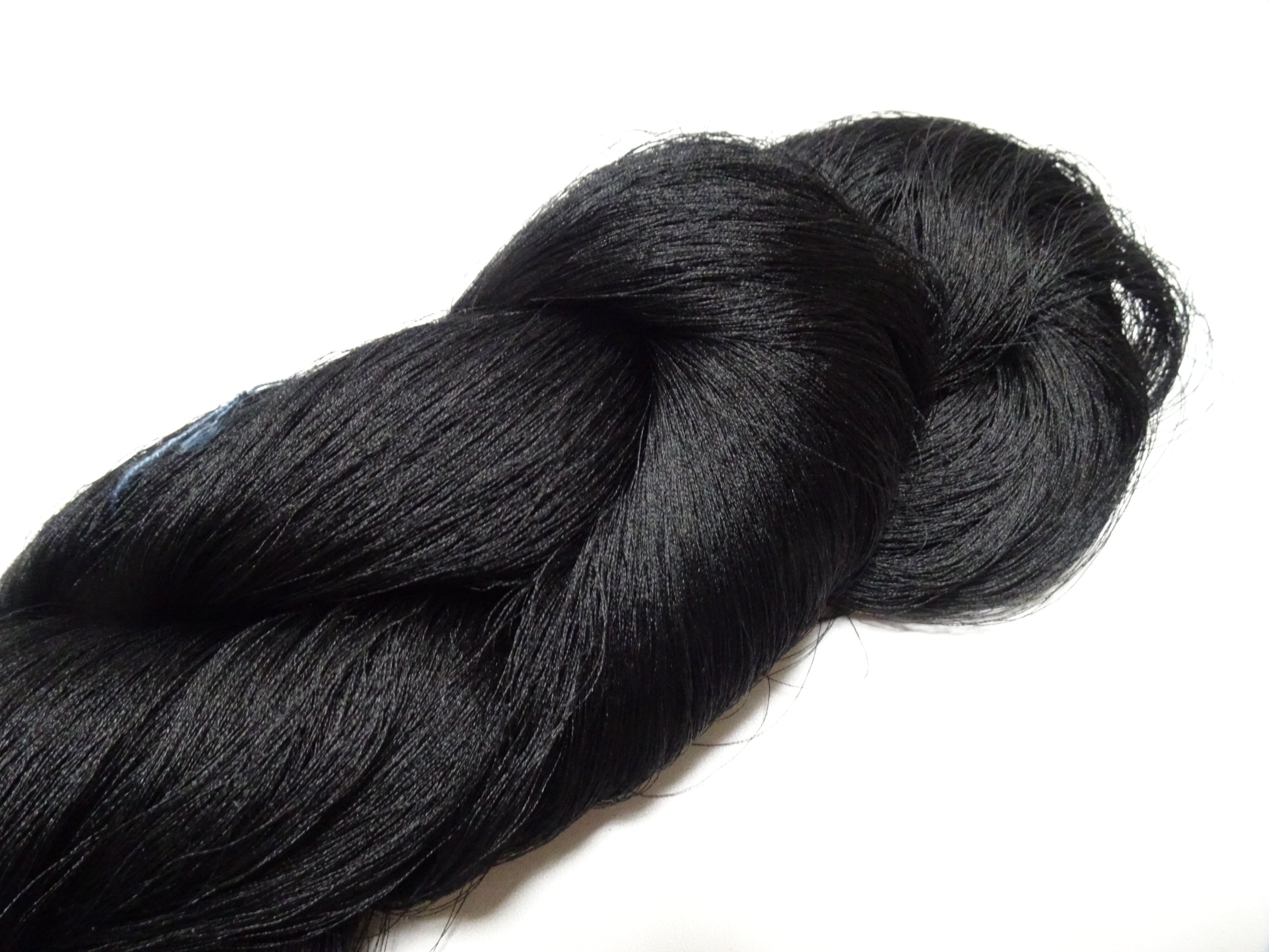 Japanese Vintage Kizome-Dyed Silk Thread Black 19001