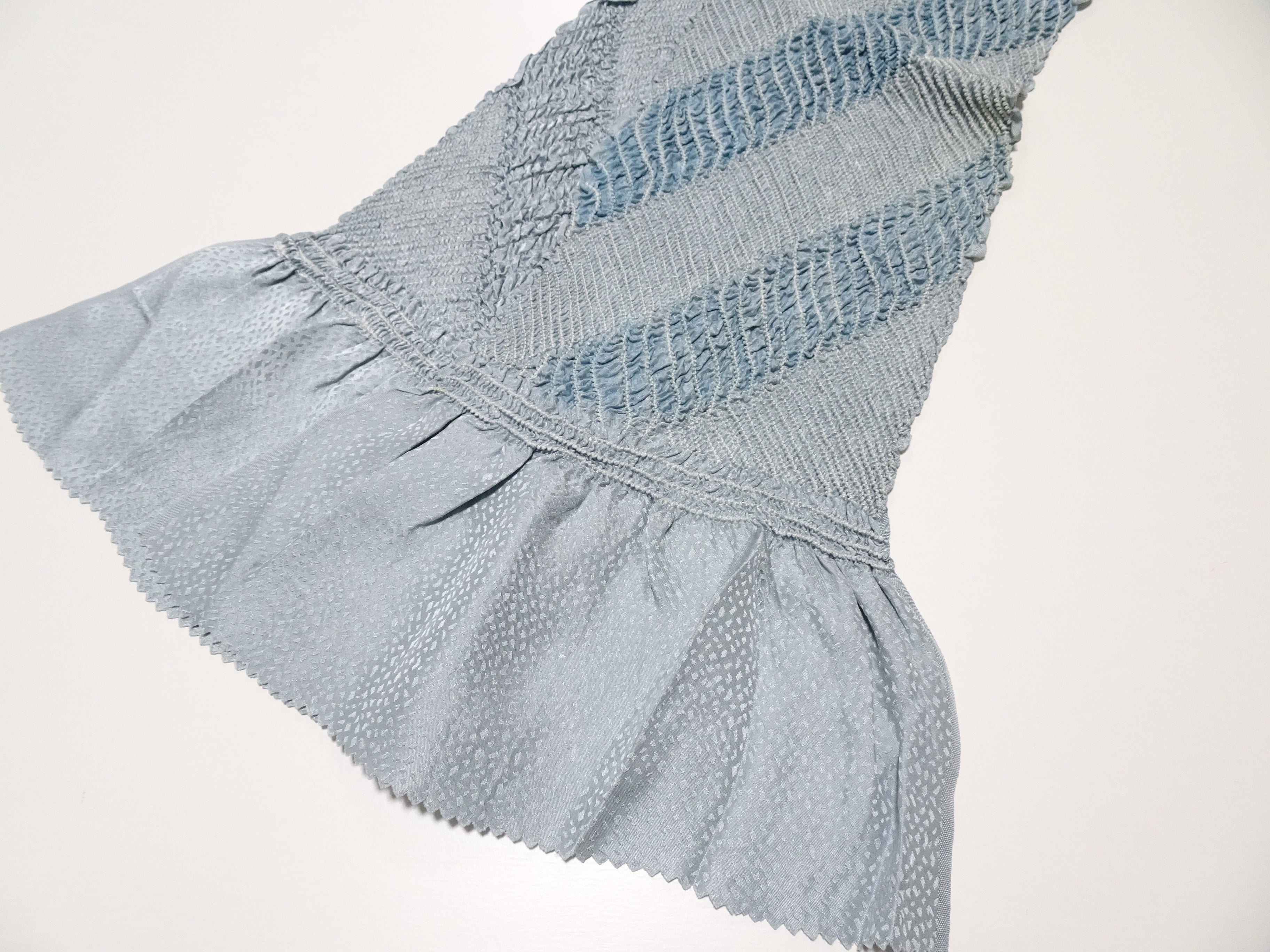 Japanese Kimono Silk Obi Age Shibori  18078