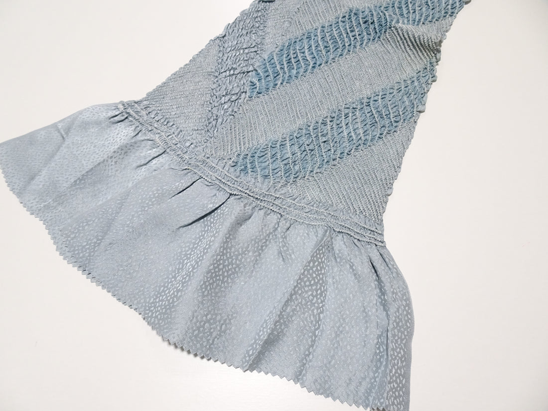 Japanese Kimono Silk Obi Age Shibori  18078
