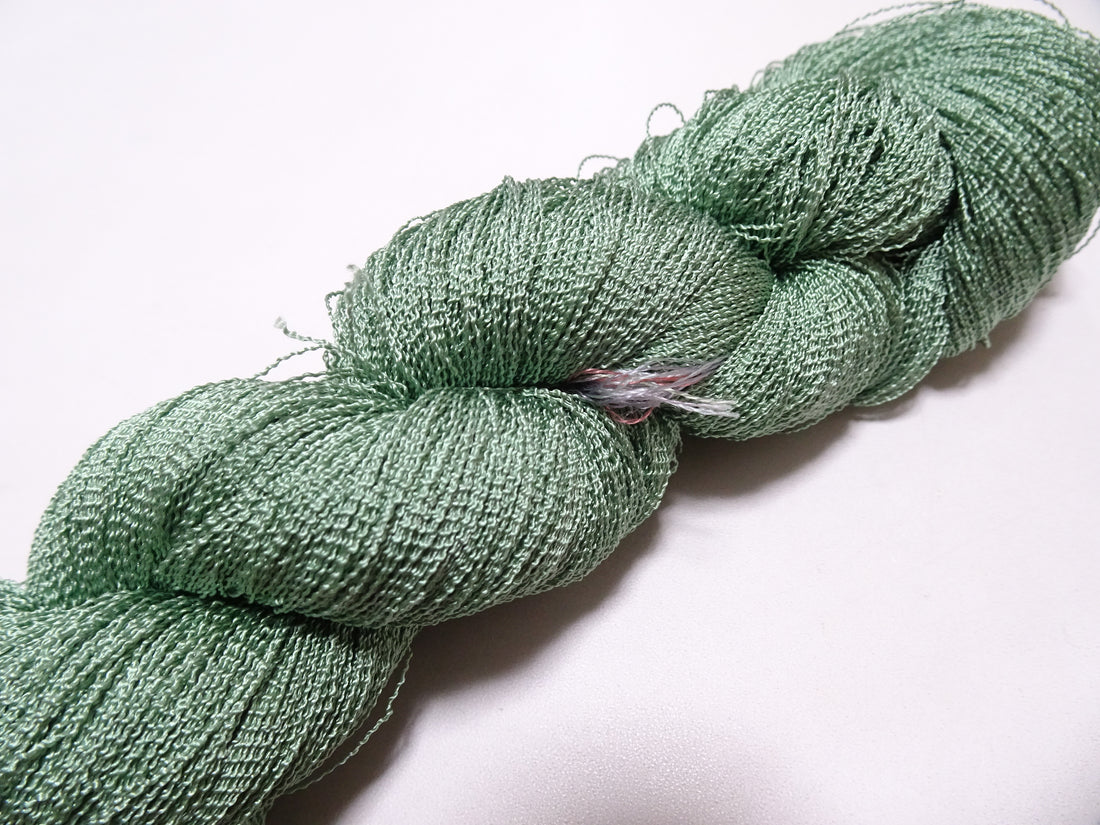 Japanese Vintage Kabe Silk Thread Embroidery & Weaving 16083