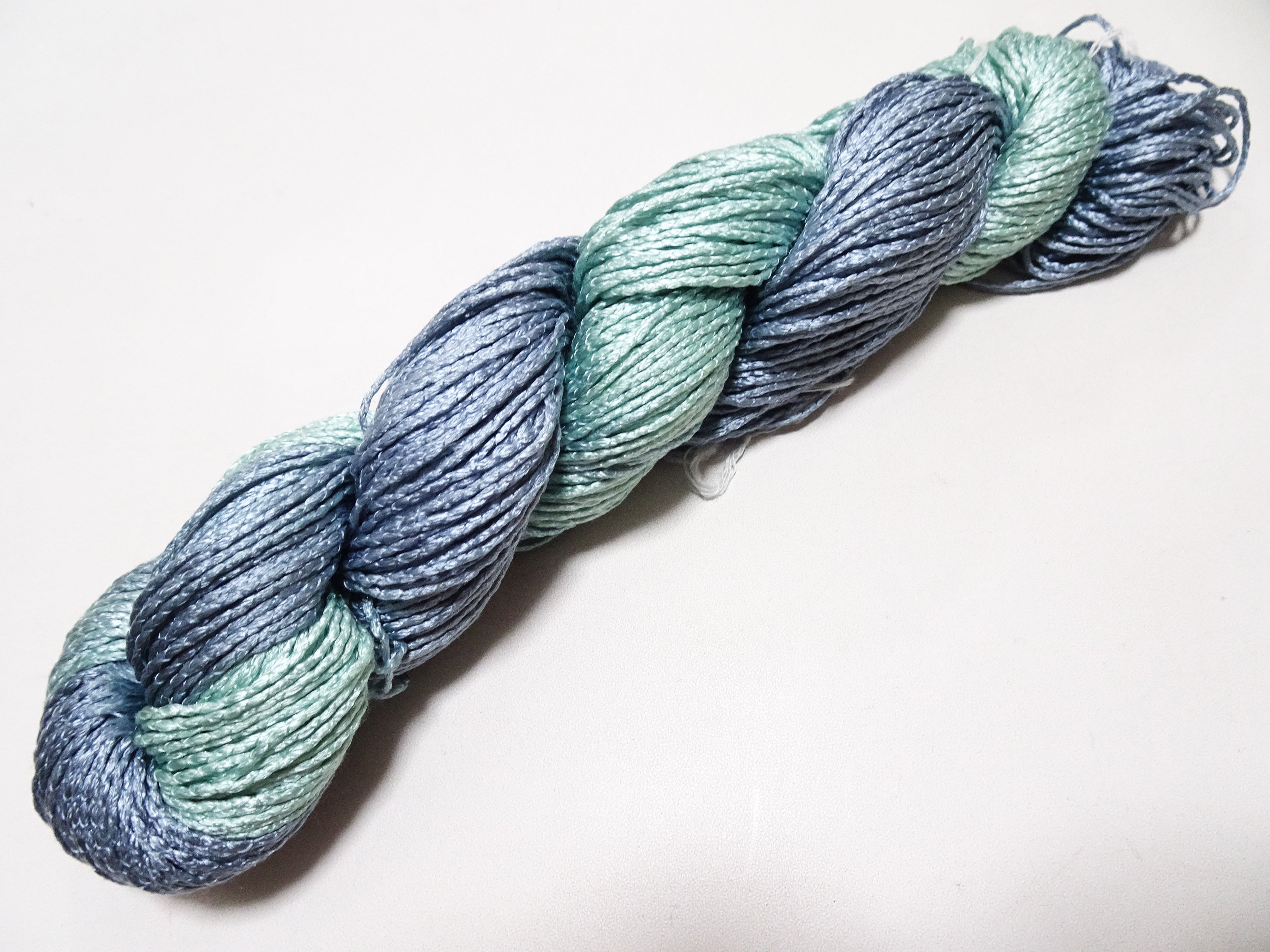 Japanese Tanaka Gen Silk – One-of-a-Kind Hand-Dyed Artistic Silk Thread, Rare Japanese Artisan Yarn, Limited Stock 19166