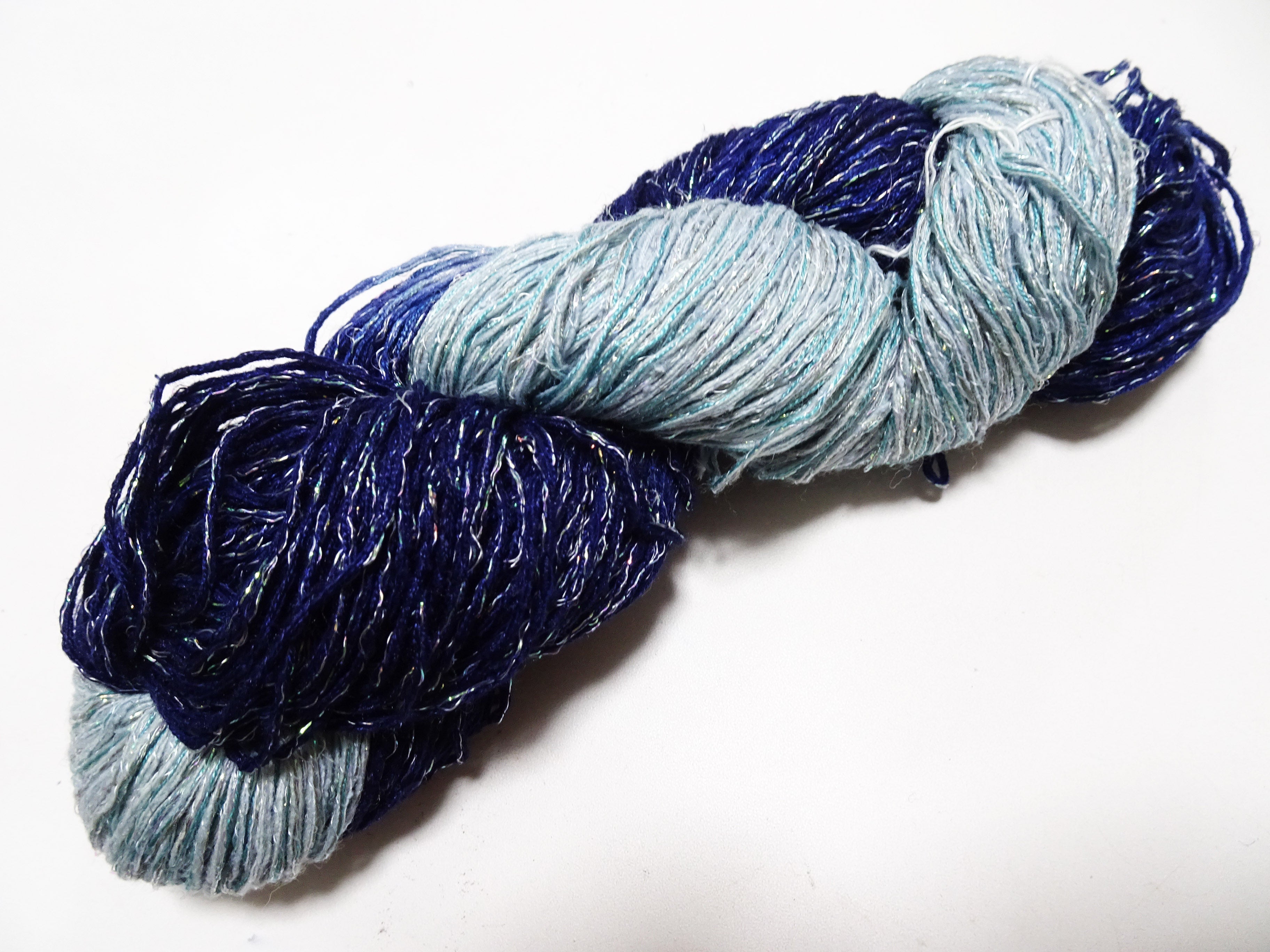 Japanese Tanaka Gen Silk – One-of-a-Kind Hand-Dyed Artistic Silk Wool Thread(Silk87% Wool13%), Rare Japanese Artisan Yarn, Limited Stock 16561