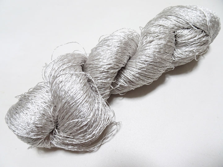 Japanese Vintage High Class Rare Silk Thread Mixture of Silvert embroidery 18490