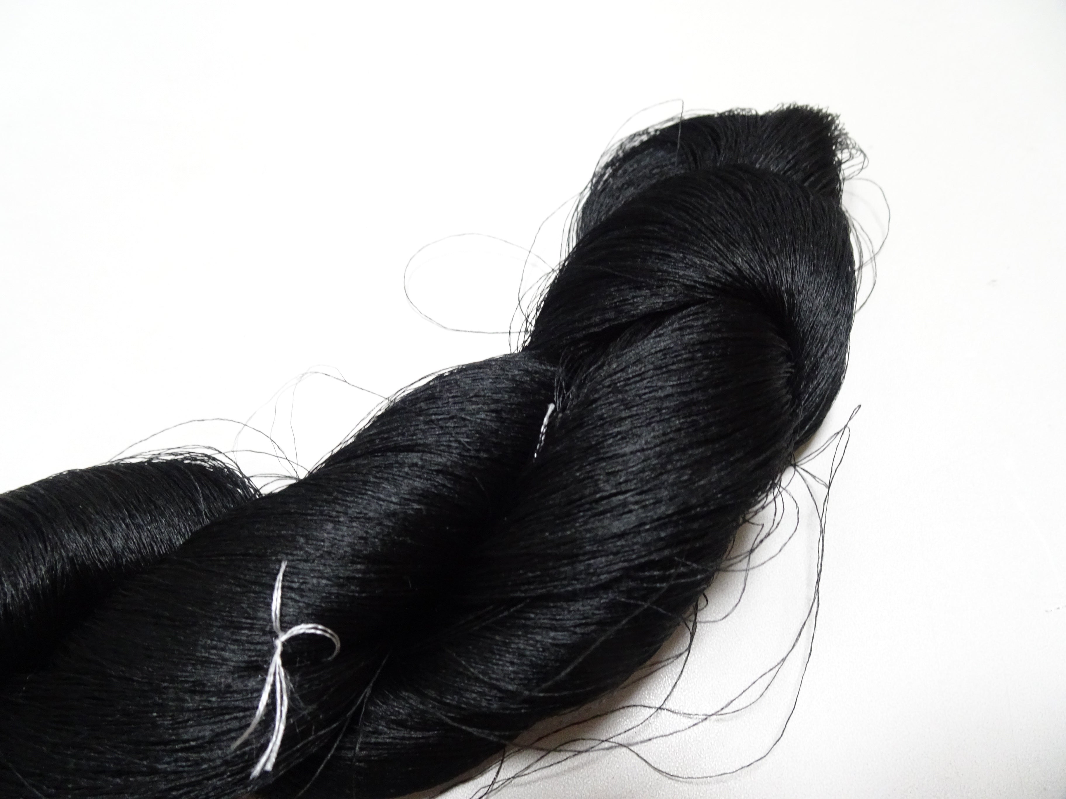 Japanese Vintage Kizome-Dyed Silk Thread Black 19002