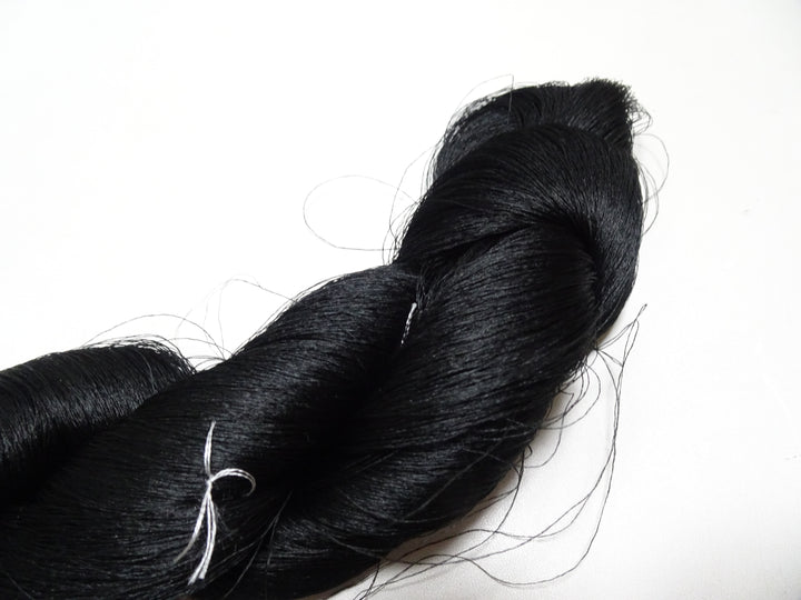 Japanese Vintage Kizome-Dyed Silk Thread Black 19002
