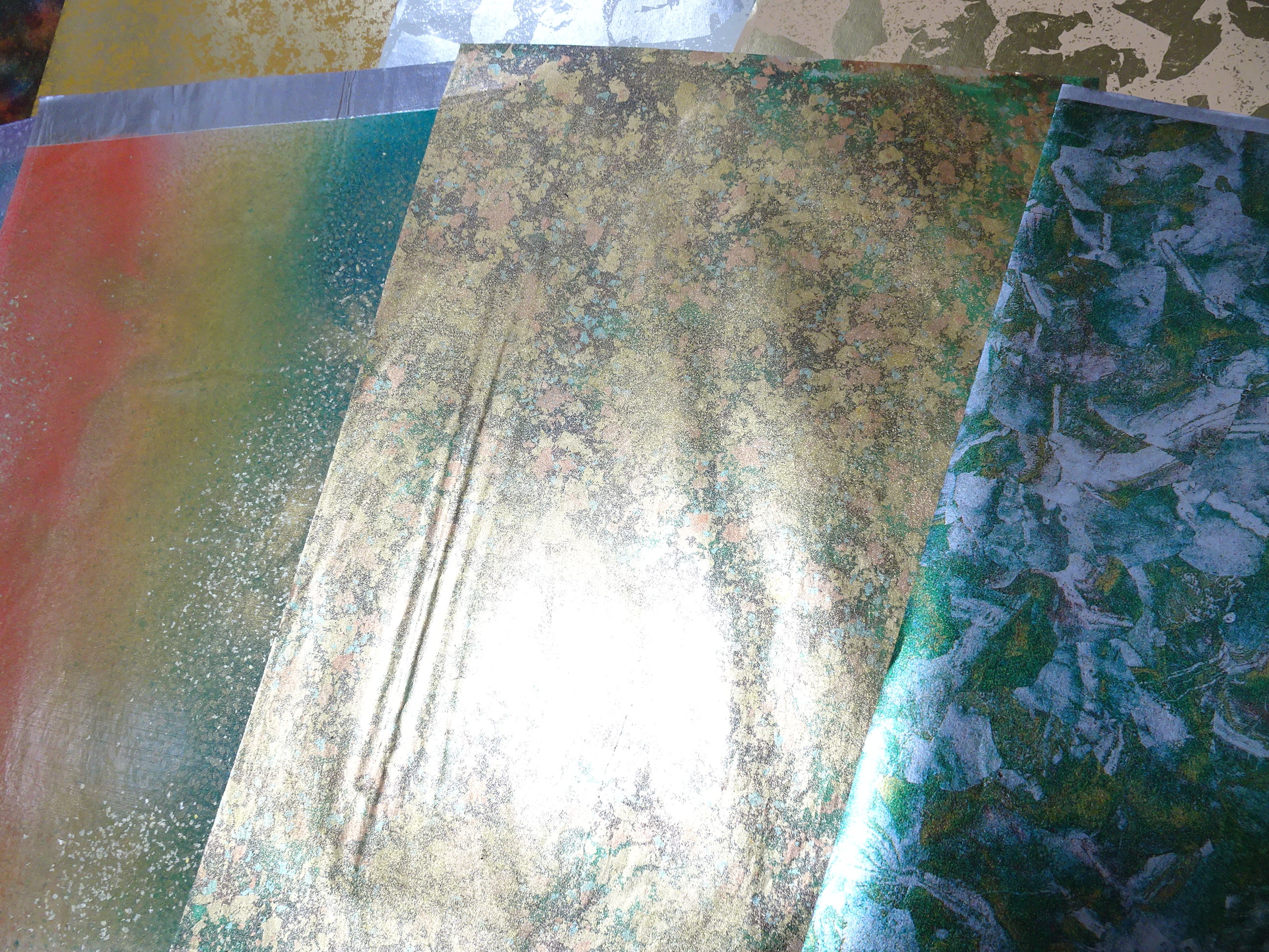 Japanese Vintage Rare Hikibaku Washi Paper 10 sheets 10394