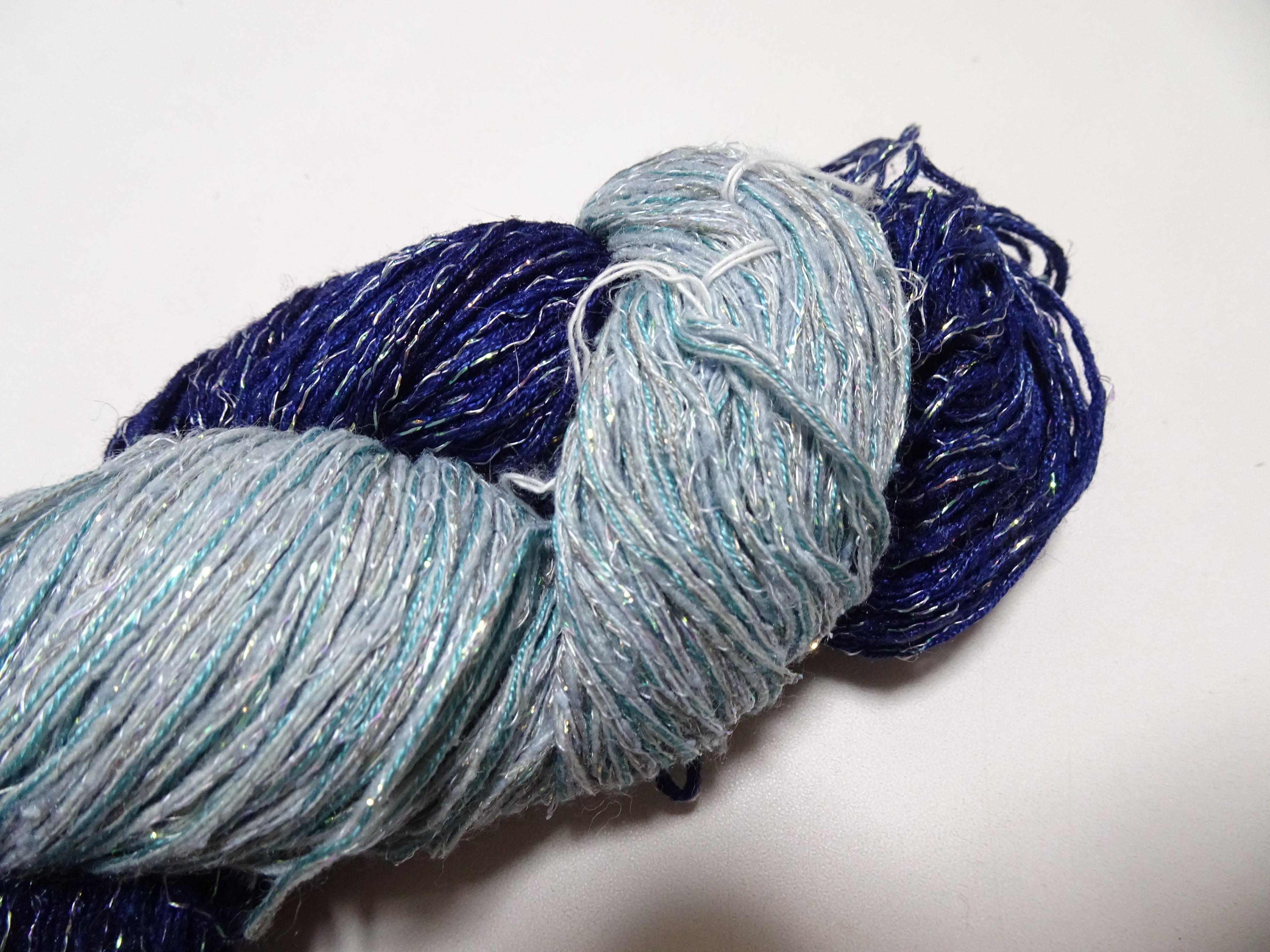 Japanese Tanaka Gen Silk – One-of-a-Kind Hand-Dyed Artistic Silk Wool Thread(Silk87% Wool13%), Rare Japanese Artisan Yarn, Limited Stock 16561