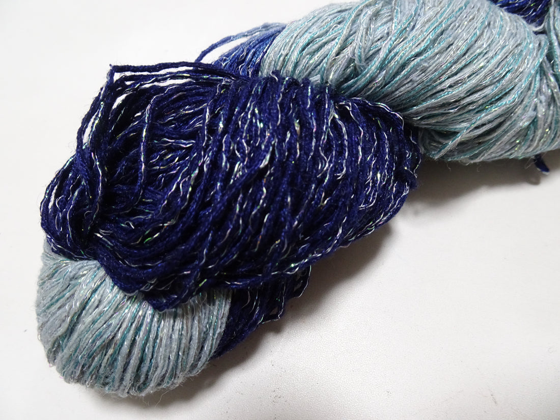 Japanese Tanaka Gen Silk – One-of-a-Kind Hand-Dyed Artistic Silk Wool Thread(Silk87% Wool13%), Rare Japanese Artisan Yarn, Limited Stock 16561