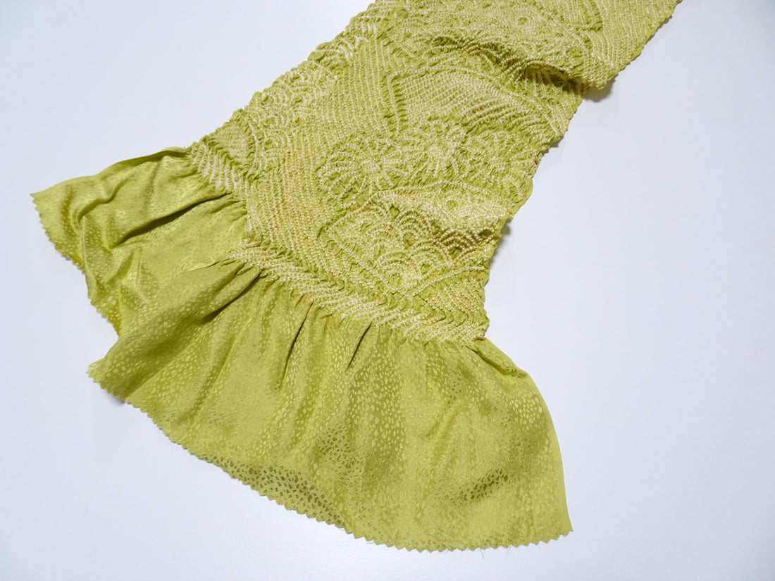 Japanese Kimono Silk Obi Age Shibori  18079