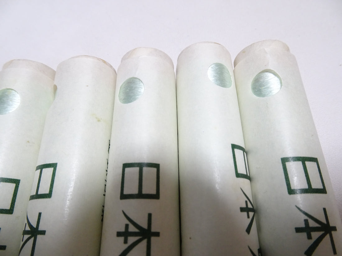 100% Silk Japanese Embroidery Thread – Untwisted Kama-ito Flat Silk – 6 Paper Tubes – Vintage Deadstock 19659