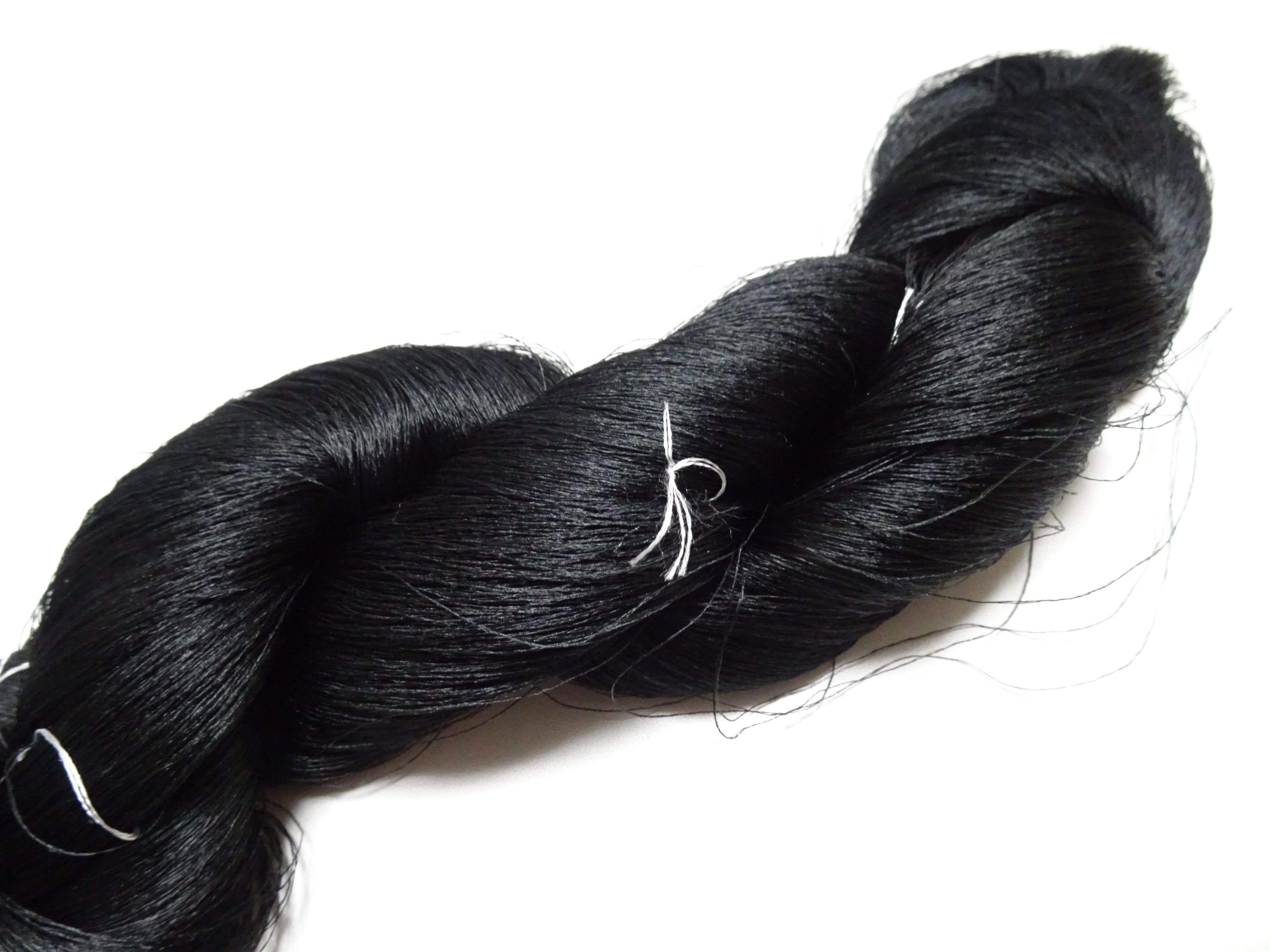 Japanese Vintage Kizome-Dyed Silk Thread Black 19002