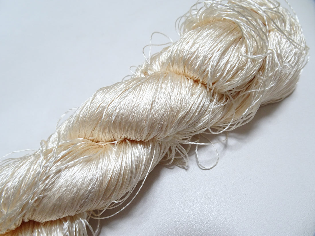 Japanese Vintage Twisted Silk Thread Embroidery 19473