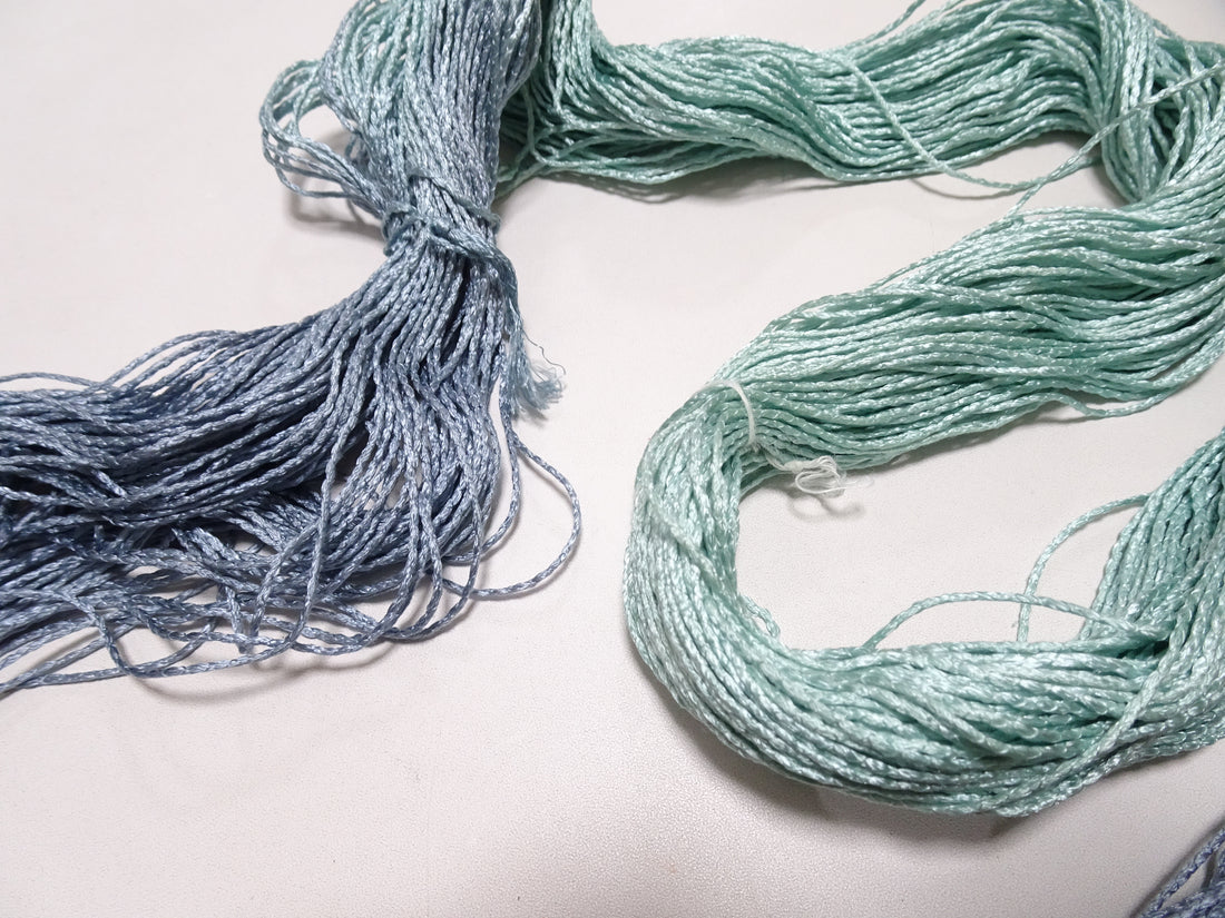 Japanese Tanaka Gen Silk – One-of-a-Kind Hand-Dyed Artistic Silk Thread, Rare Japanese Artisan Yarn, Limited Stock 19166