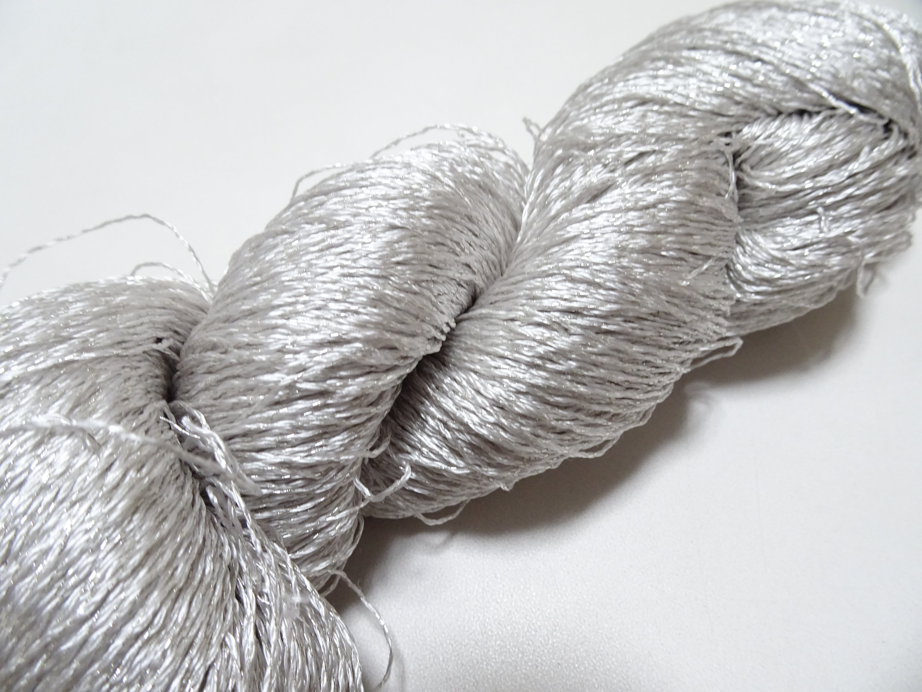 Japanese Vintage High Class Rare Silk Thread Mixture of Silvert embroidery 18490