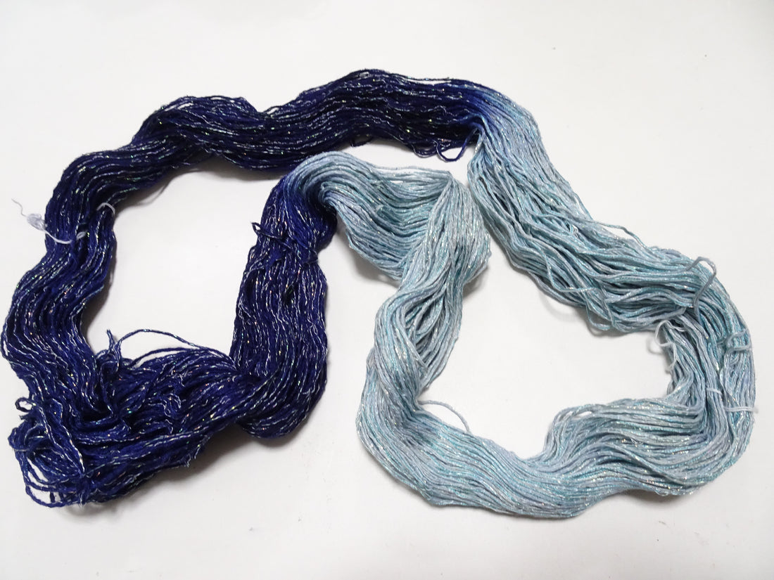 Japanese Tanaka Gen Silk – One-of-a-Kind Hand-Dyed Artistic Silk Wool Thread(Silk87% Wool13%), Rare Japanese Artisan Yarn, Limited Stock 16561