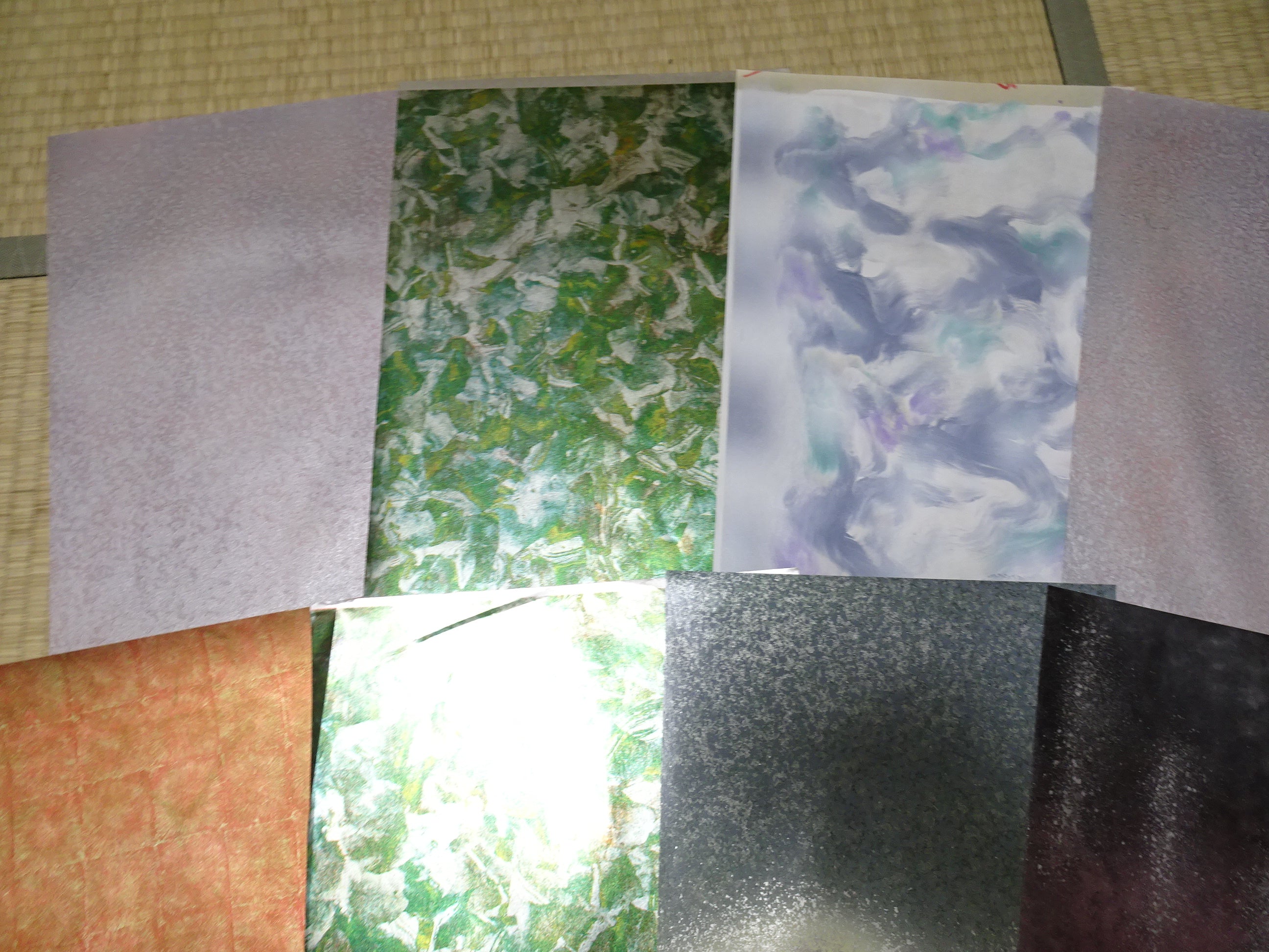 Japanese Vintage Rare Hikibaku Washi Paper 10 sheets 10395