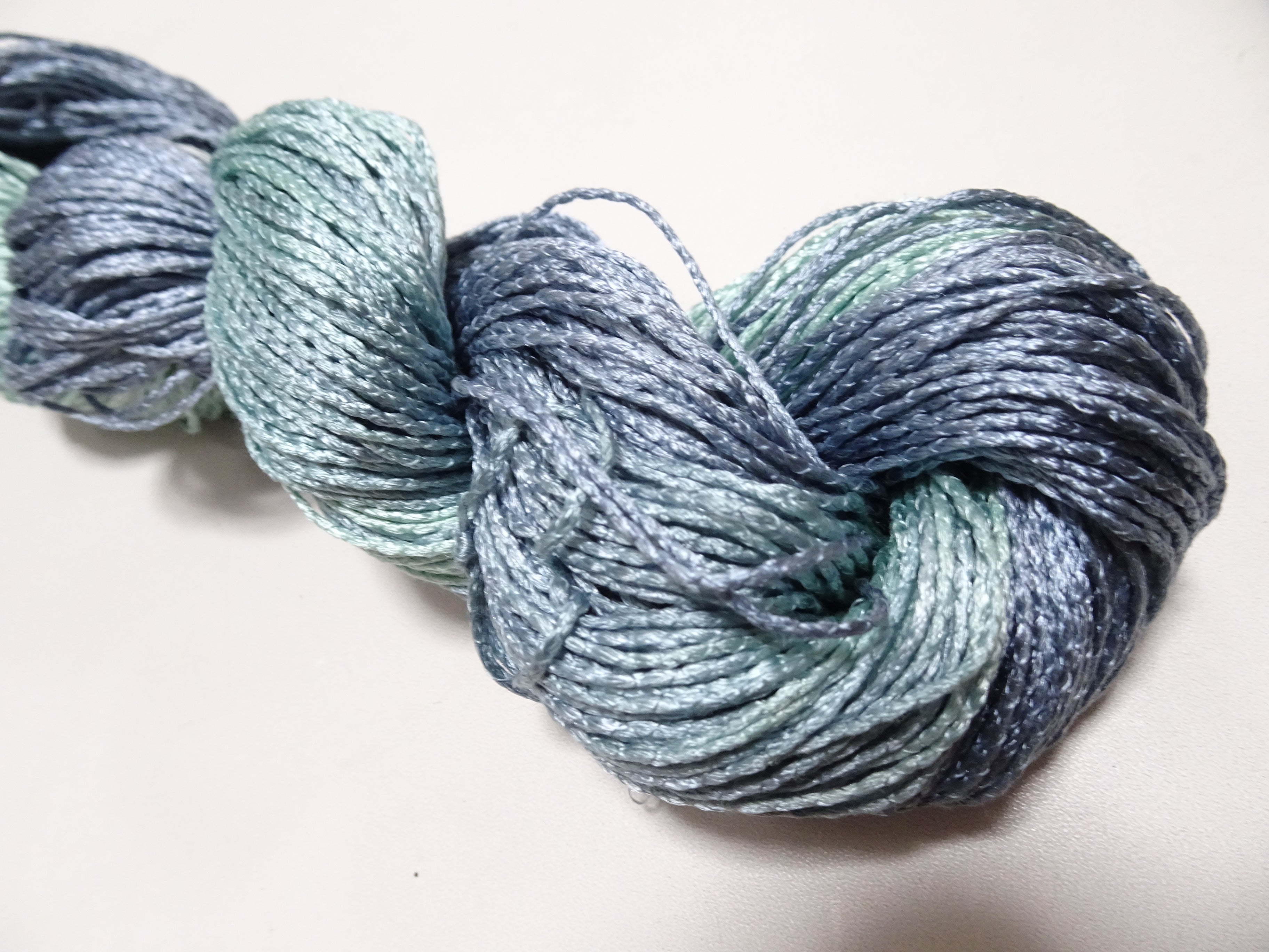 Japanese Tanaka Gen Silk – One-of-a-Kind Hand-Dyed Artistic Silk Thread, Rare Japanese Artisan Yarn, Limited Stock 19166