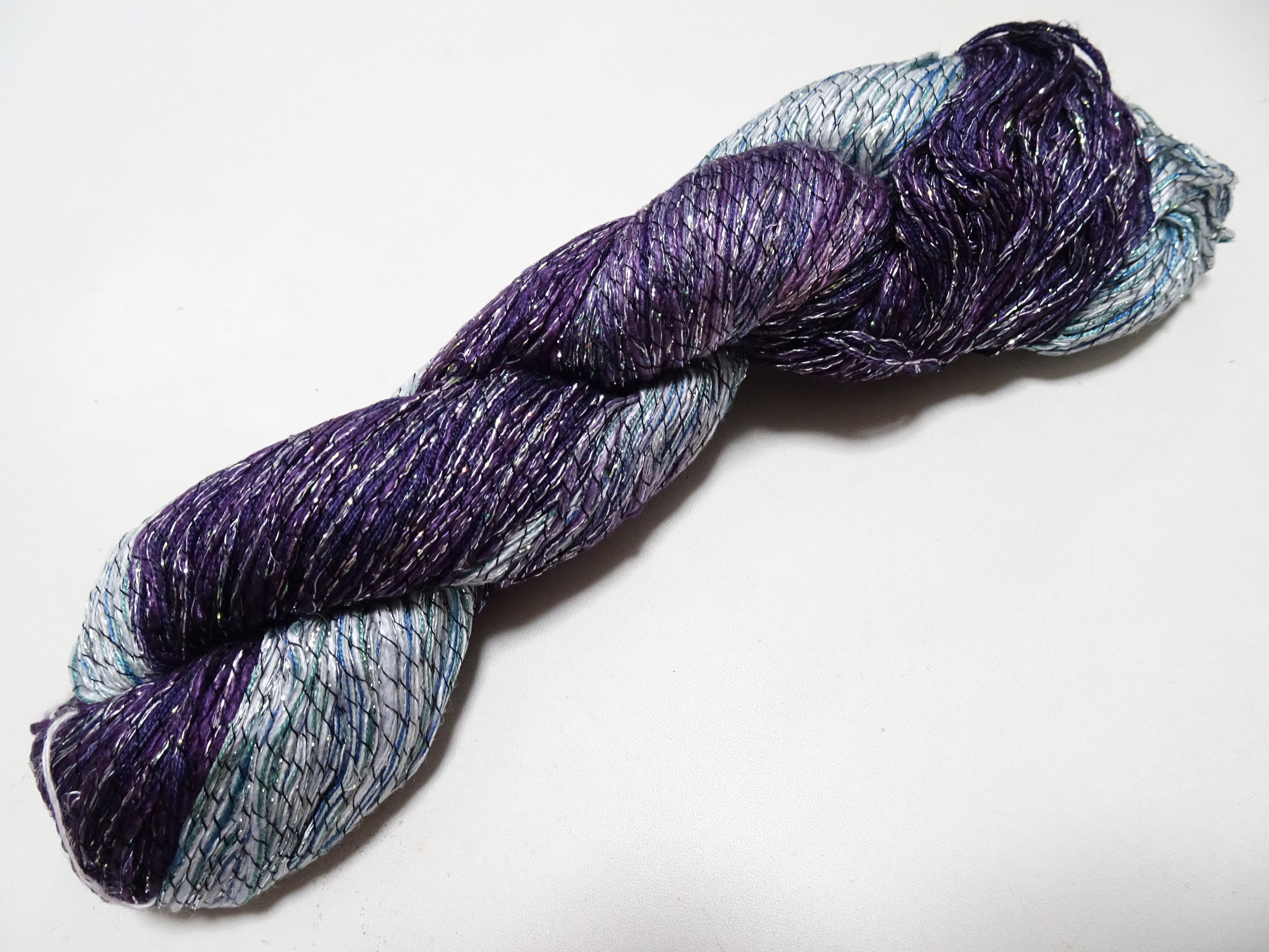 Japanese Tanaka Gen Silk – One-of-a-Kind Hand-Dyed Artistic Silk Wool Thread(Silk87% Wool13%), Rare Japanese Artisan Yarn, Limited Stock 16562