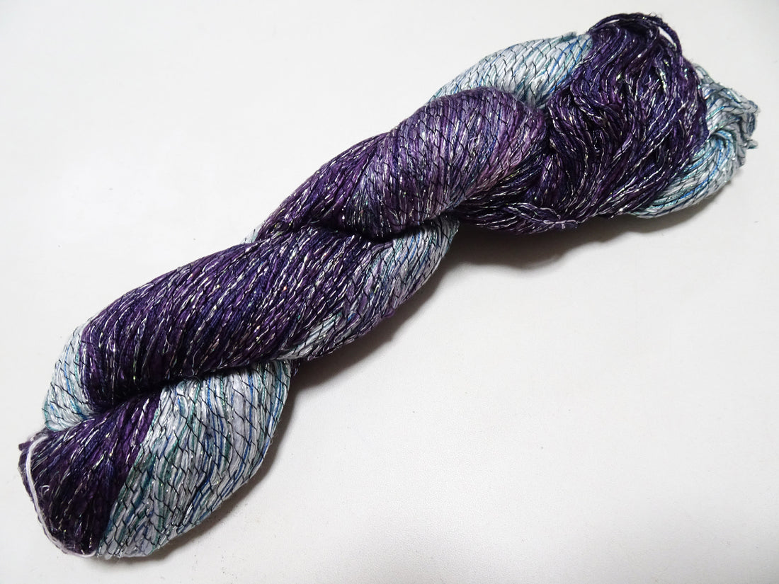 Japanese Tanaka Gen Silk – One-of-a-Kind Hand-Dyed Artistic Silk Wool Thread(Silk87% Wool13%), Rare Japanese Artisan Yarn, Limited Stock 16562