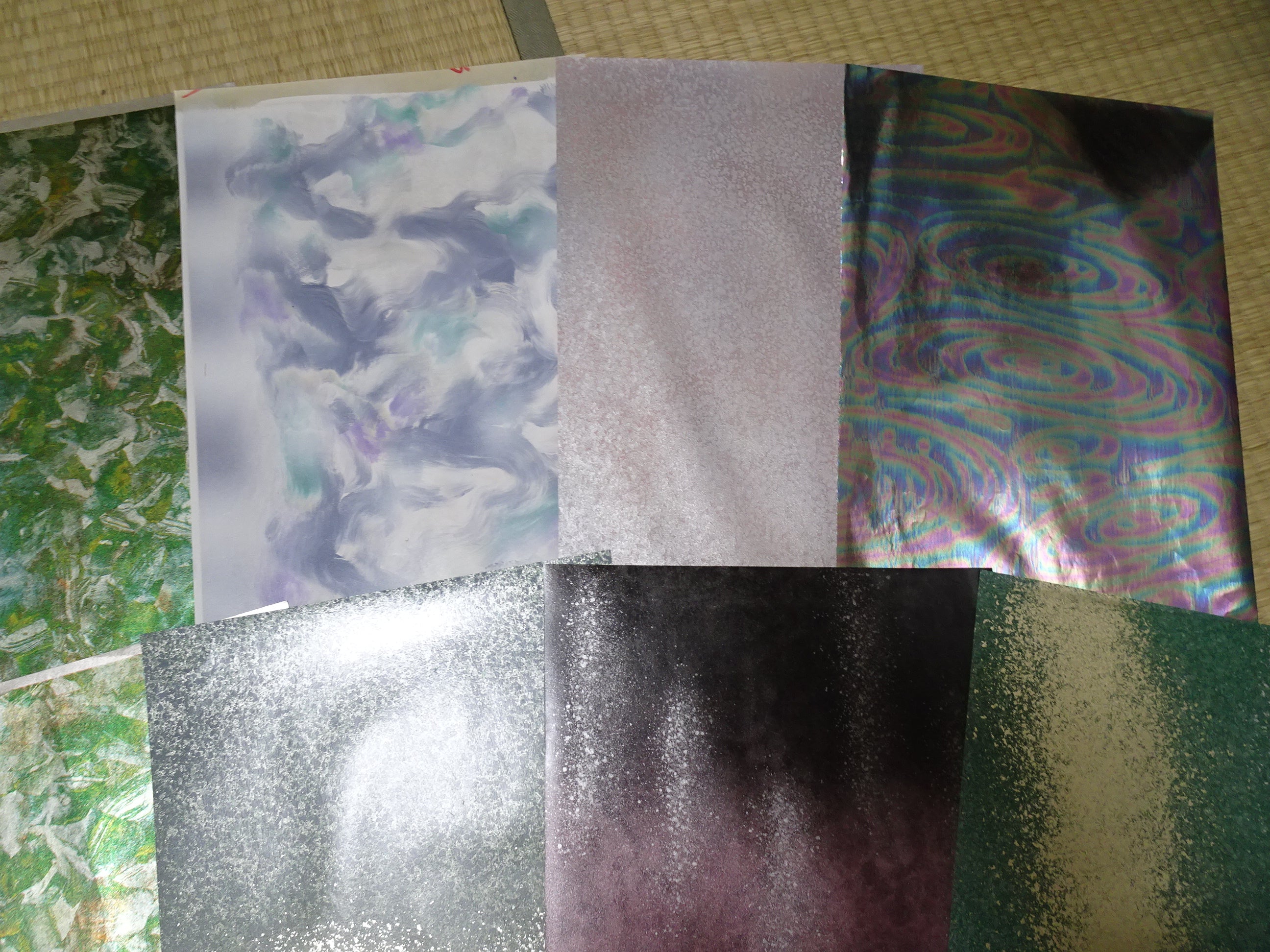 Japanese Vintage Rare Hikibaku Washi Paper 10 sheets 10395