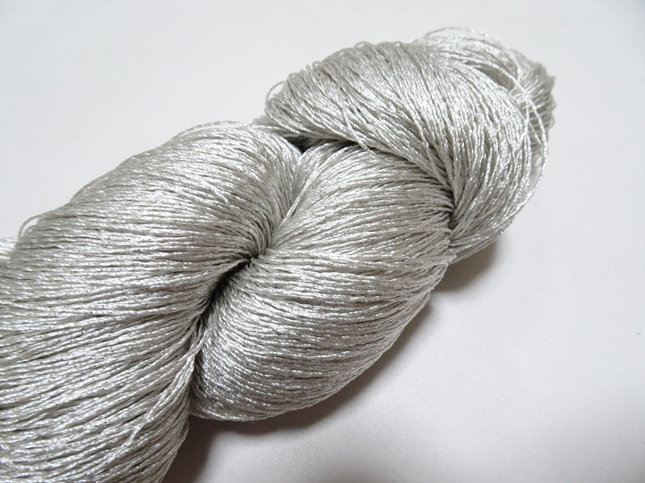 Japanese Vintage High Class Rare Silk Thread Mixture of Silvert embroidery 18491
