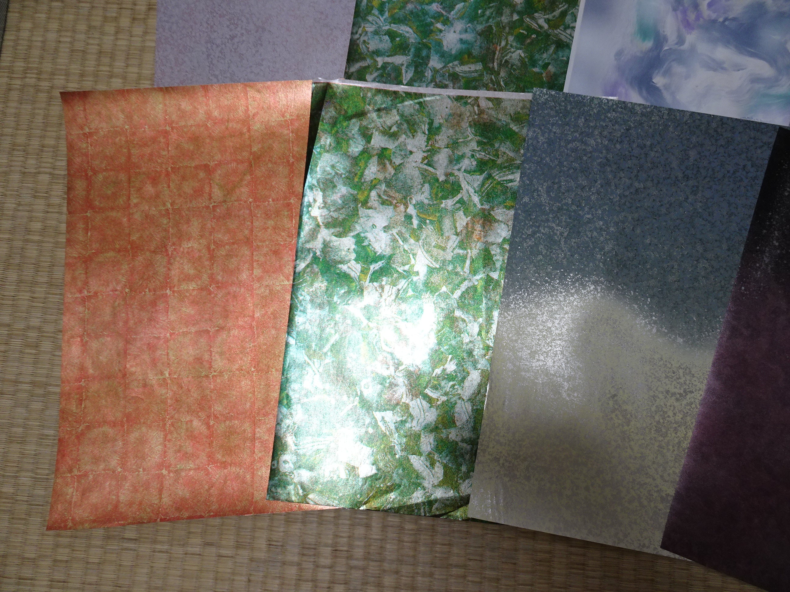 Japanese Vintage Rare Hikibaku Washi Paper 10 sheets 10395