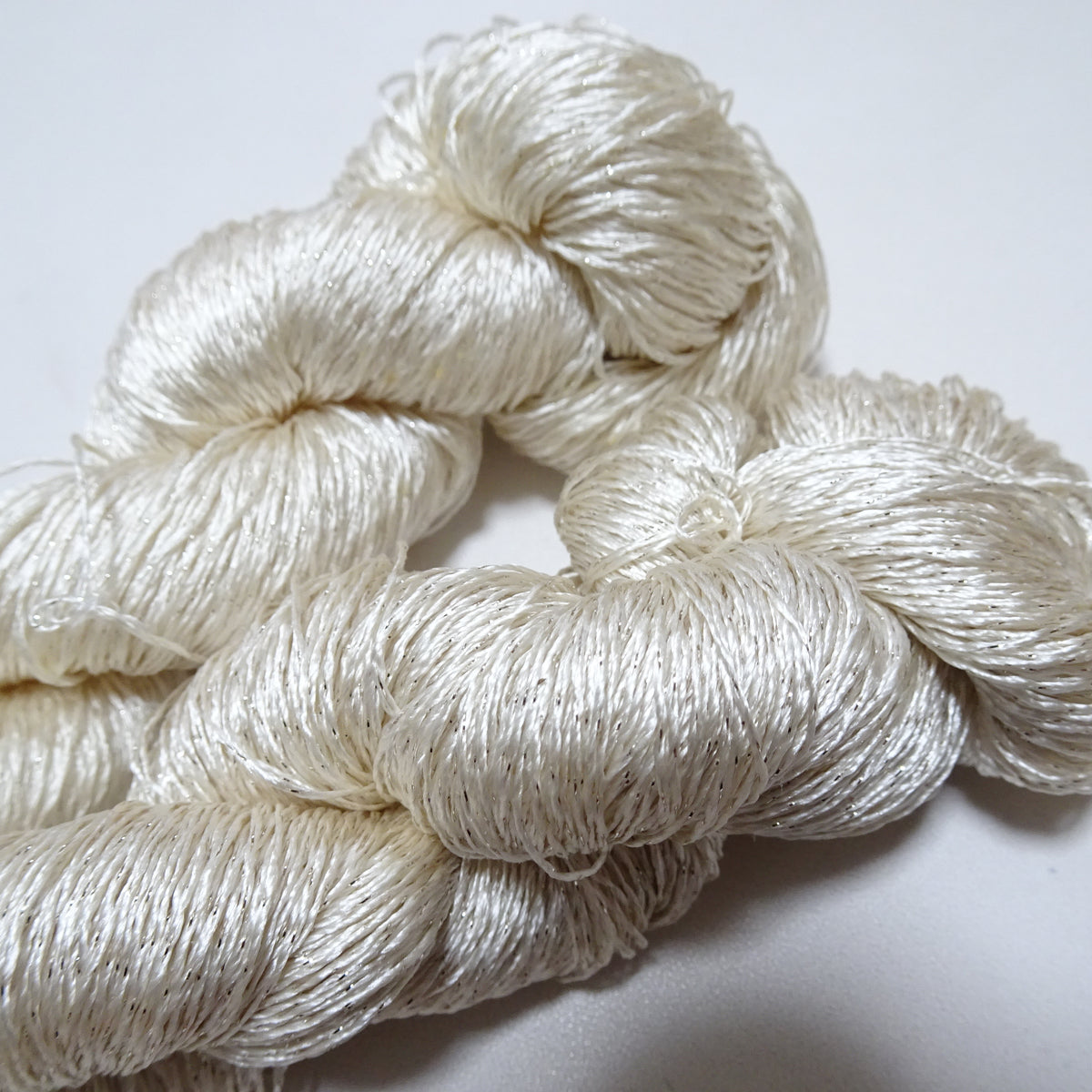Japanese Vintage High Class Rare Silk Thread 2sets Mixture of Silver e ...