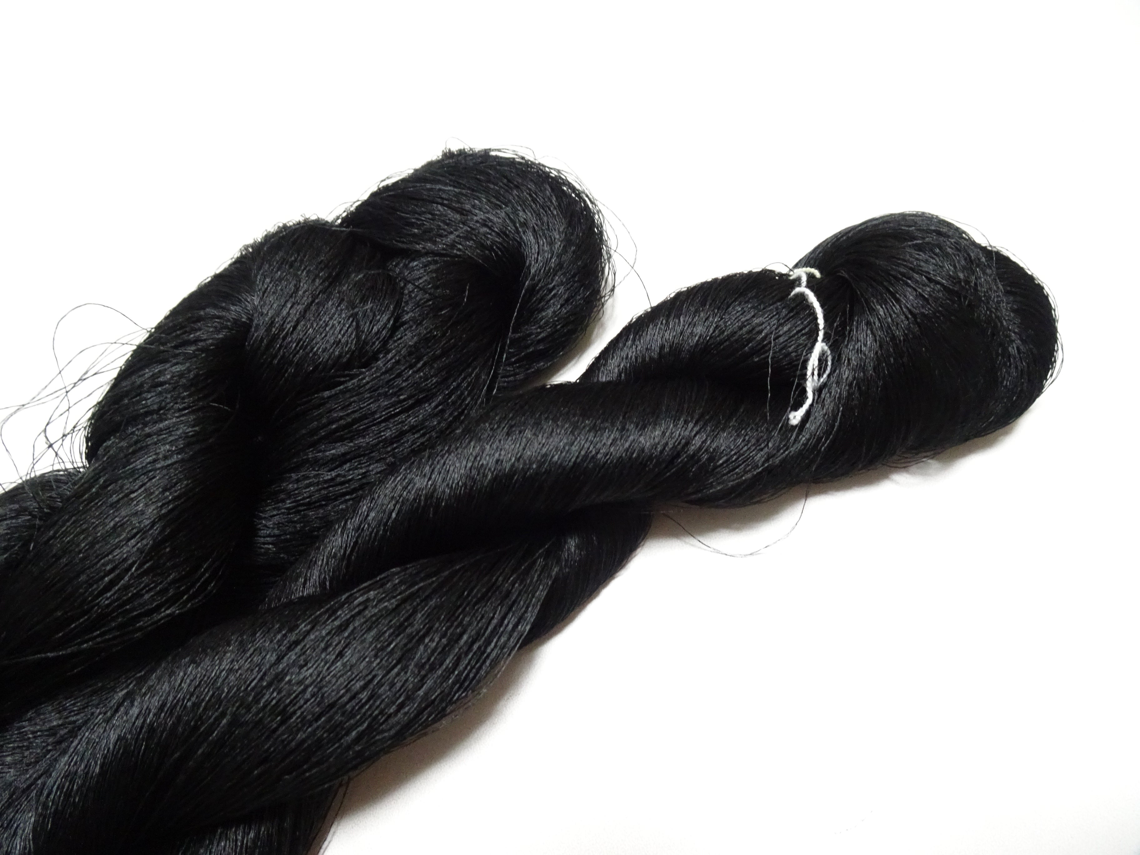 Japanese Vintage Kizome-Dyed Silk Thread 2sets Black 19003
