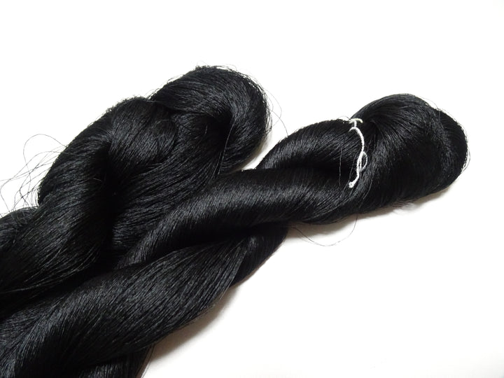 Japanese Vintage Kizome-Dyed Silk Thread 2sets Black 19003