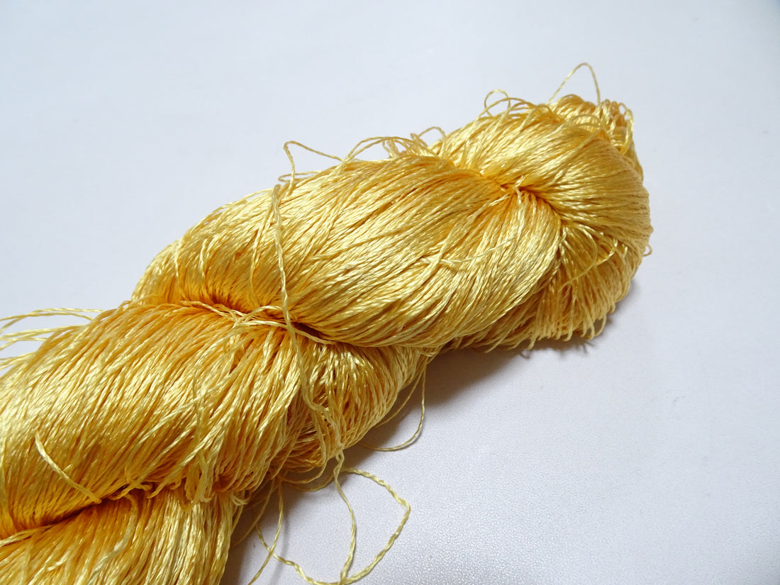 Japanese Vintage Twisted Silk Thread Embroidery 19474