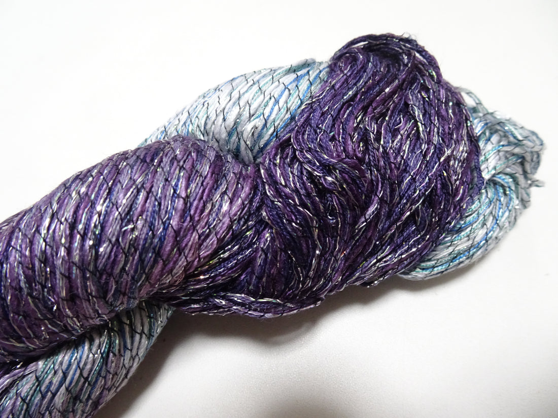 Japanese Tanaka Gen Silk – One-of-a-Kind Hand-Dyed Artistic Silk Wool Thread(Silk87% Wool13%), Rare Japanese Artisan Yarn, Limited Stock 16562